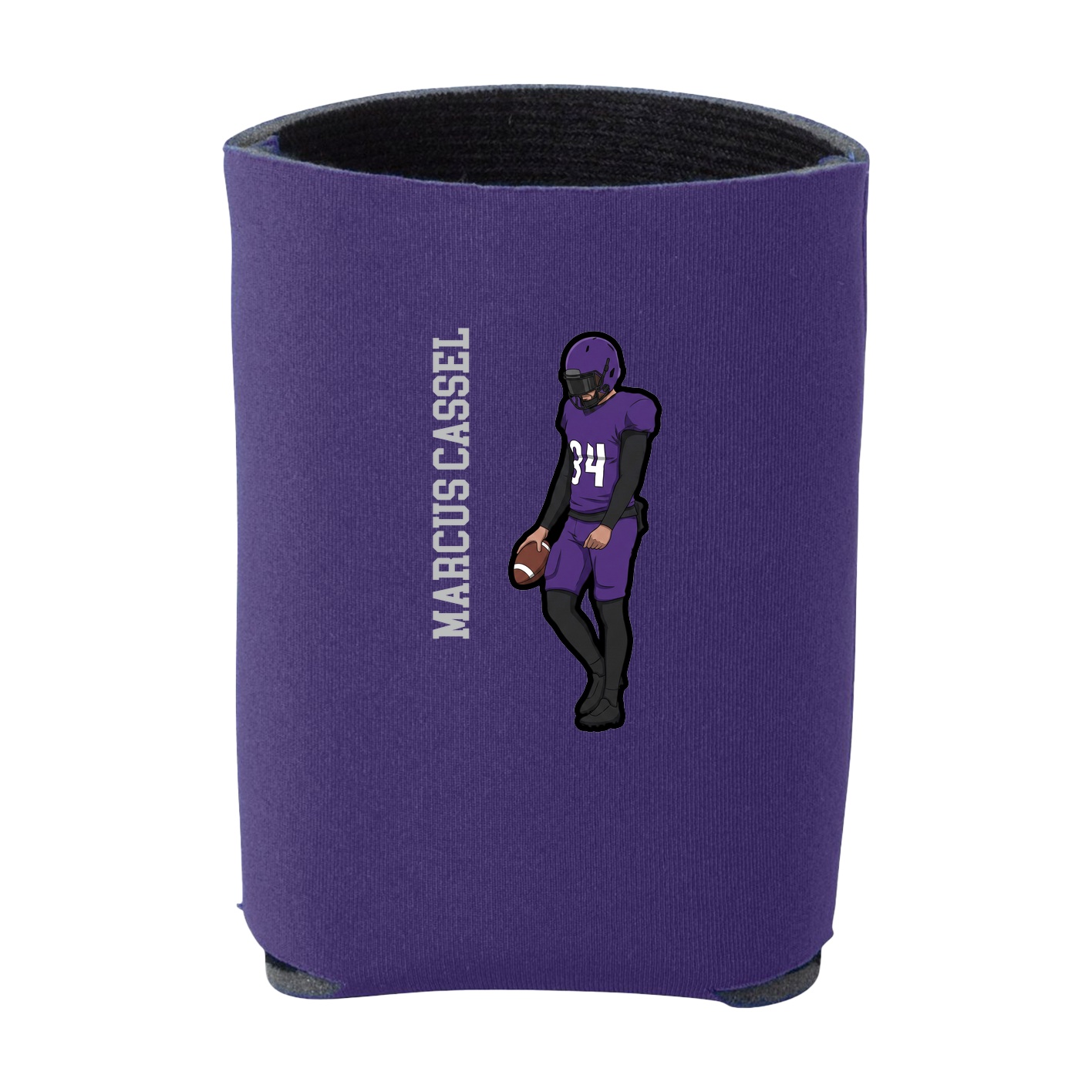 Can Holder — Name Vertical in Purple