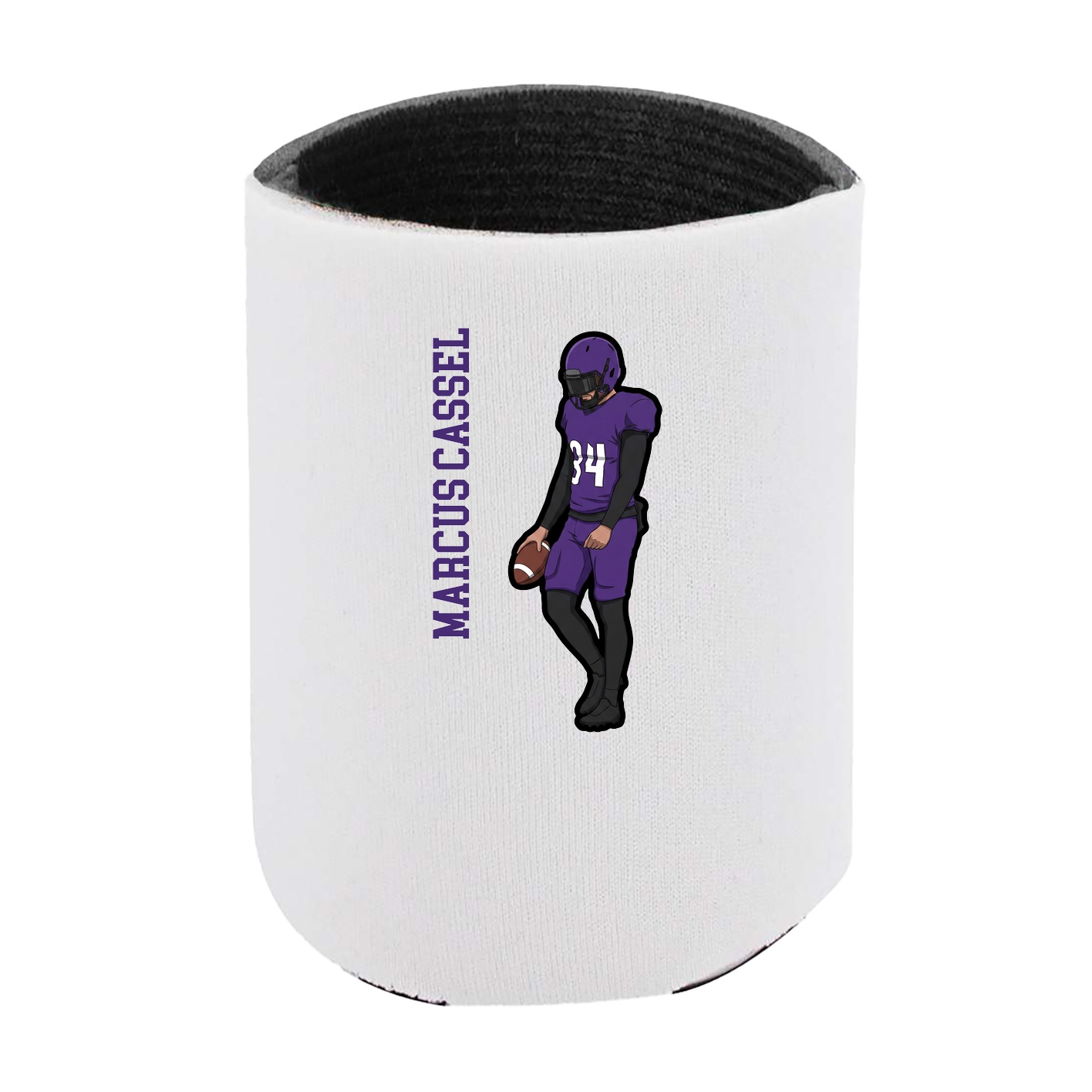 Can Holder — Name Vertical in White