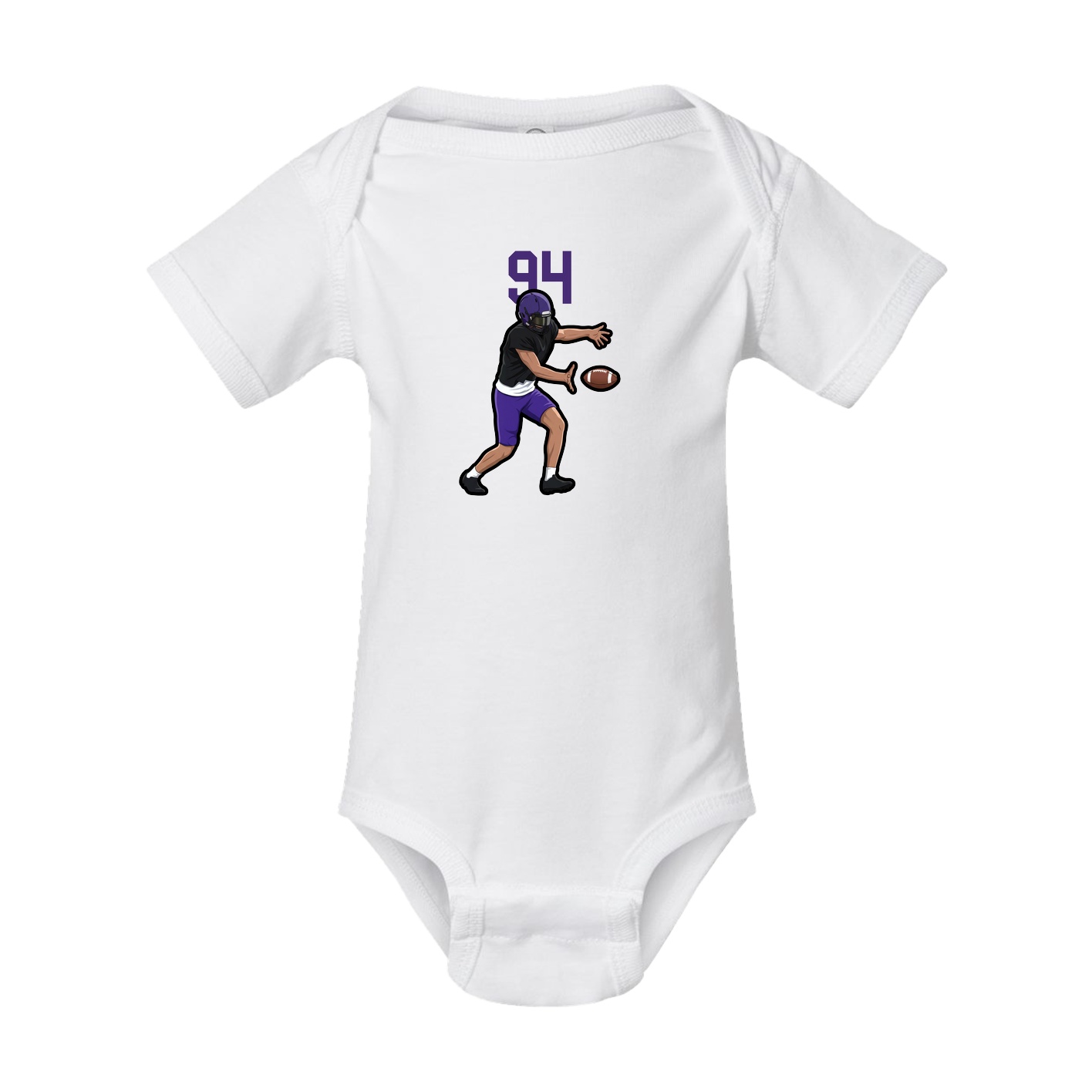 Baby Onesie — Number Top in White