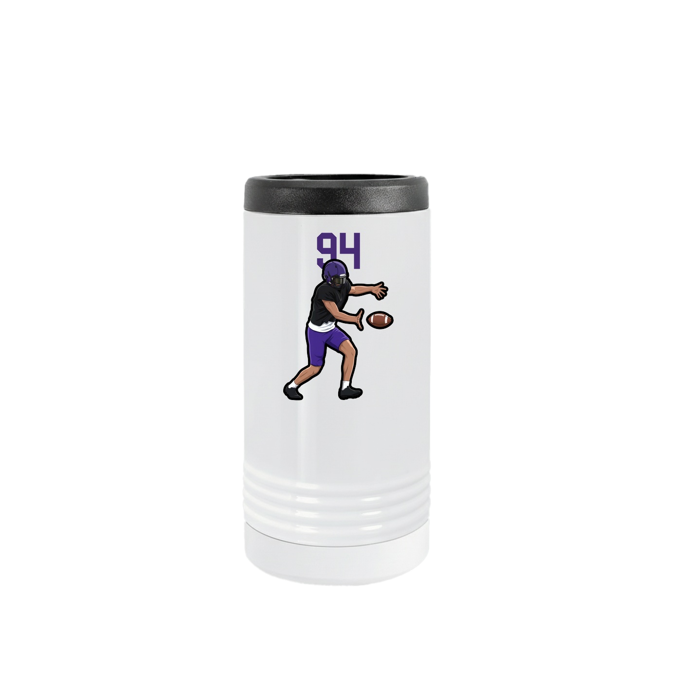 Slim Beverage Holder — Number Top in White