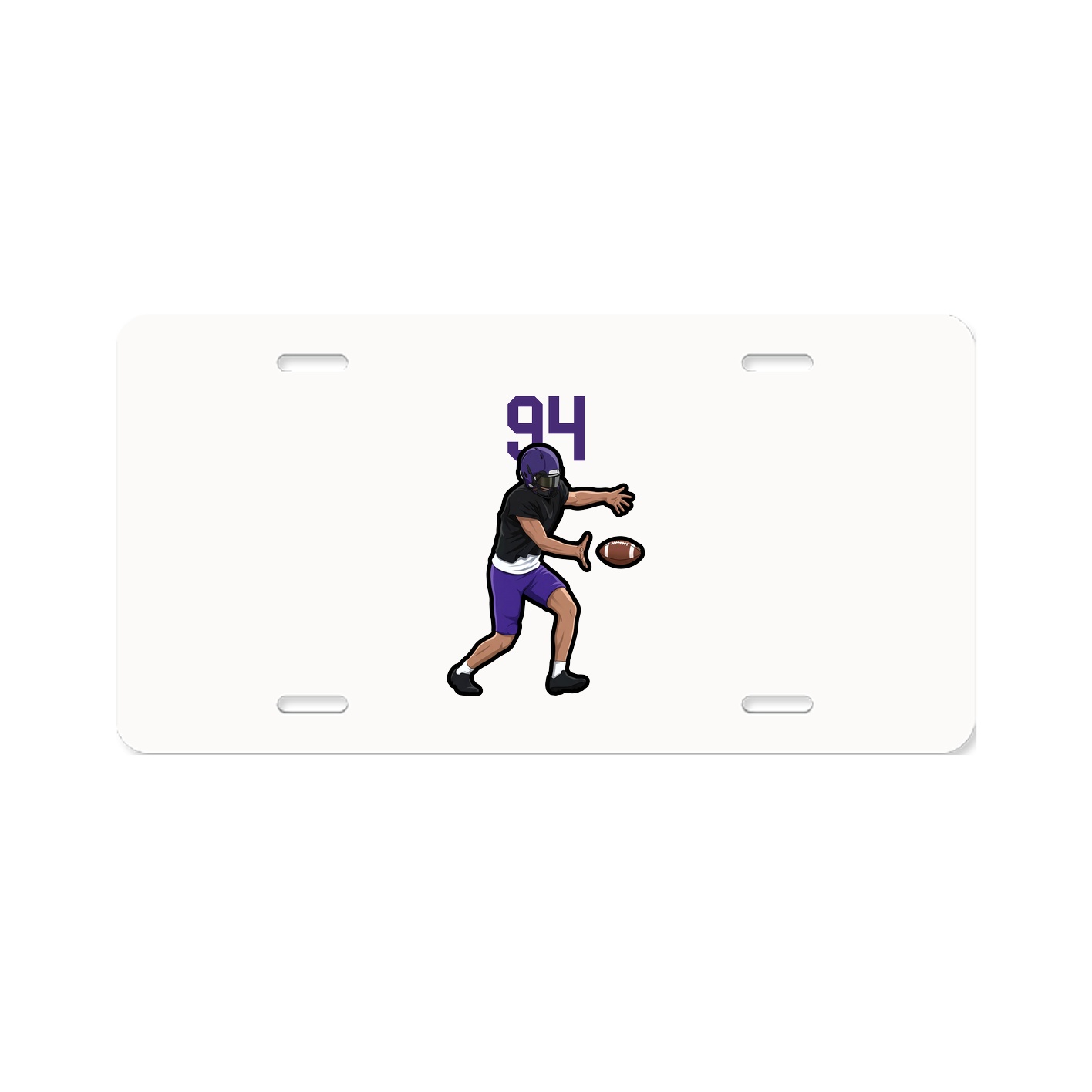 License Plate — Number Top in Classic