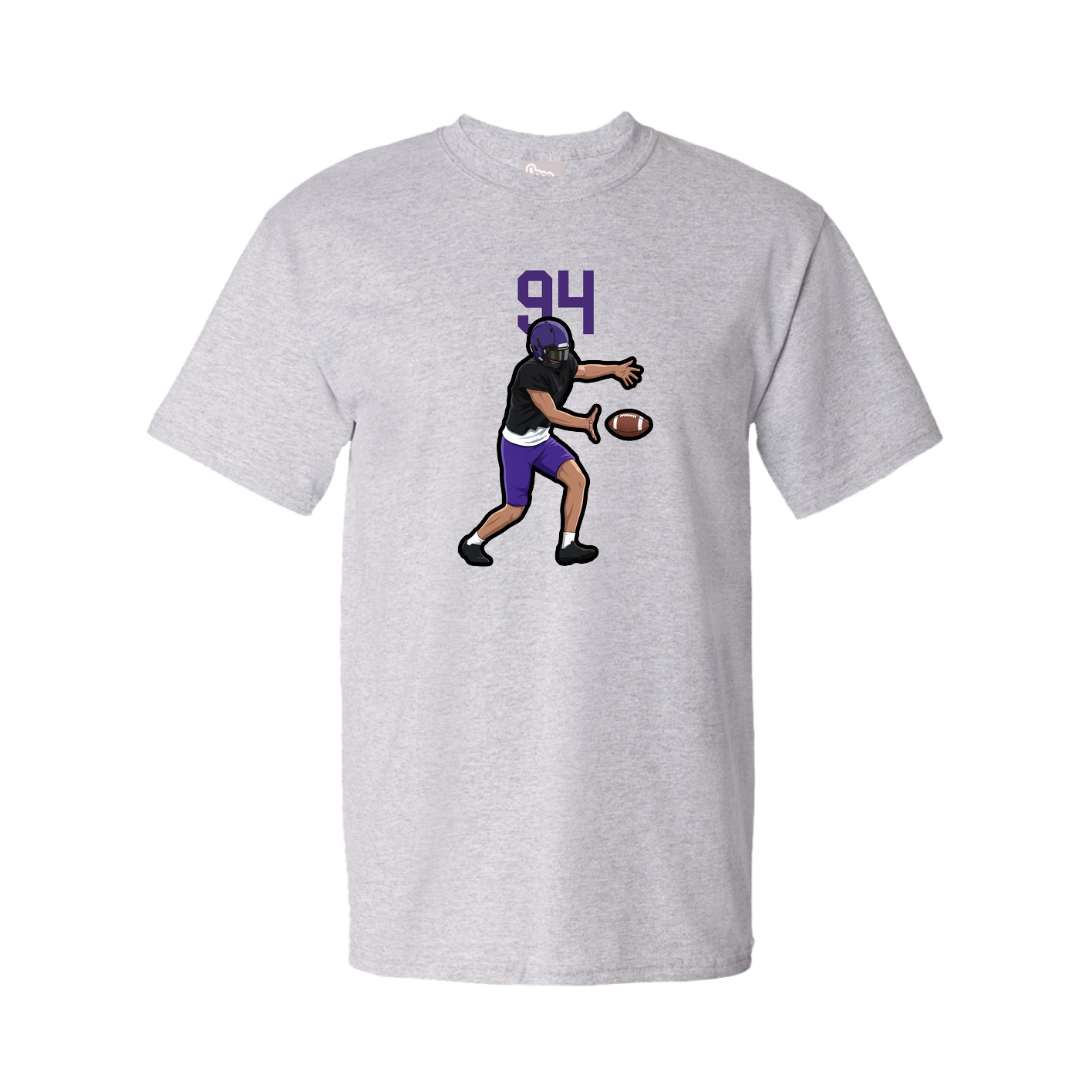 Youth Tee — Number Top in Grey