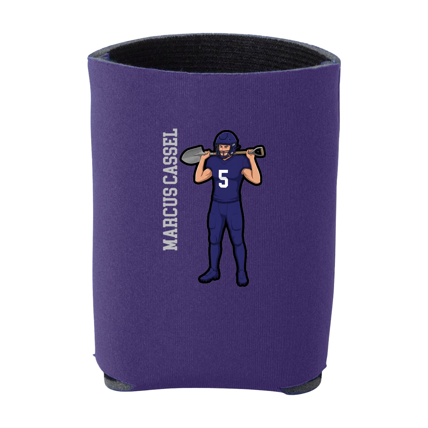 Can Holder — Name Vertical in Purple