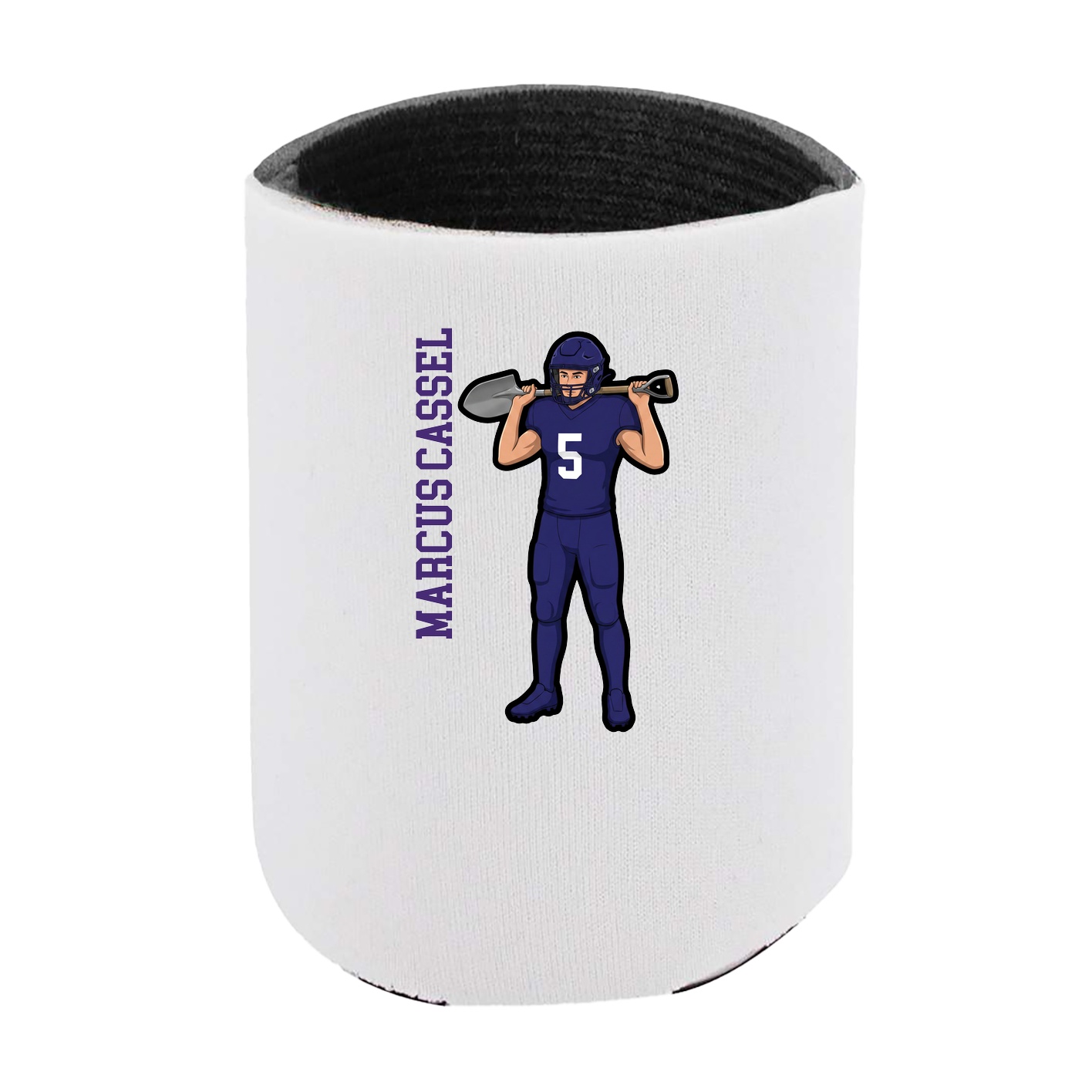 Can Holder — Name Vertical in White