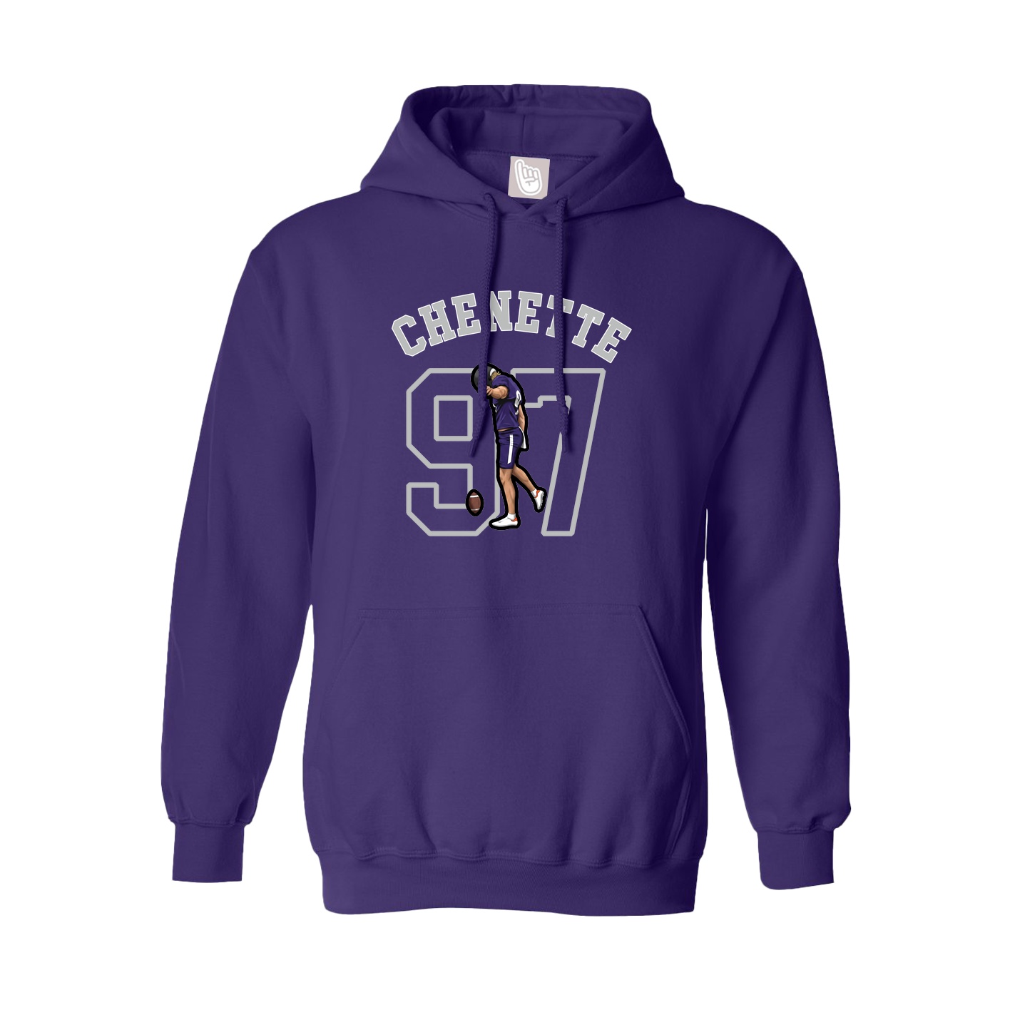 Youth Hoodie — Shirsey Arch in Purple