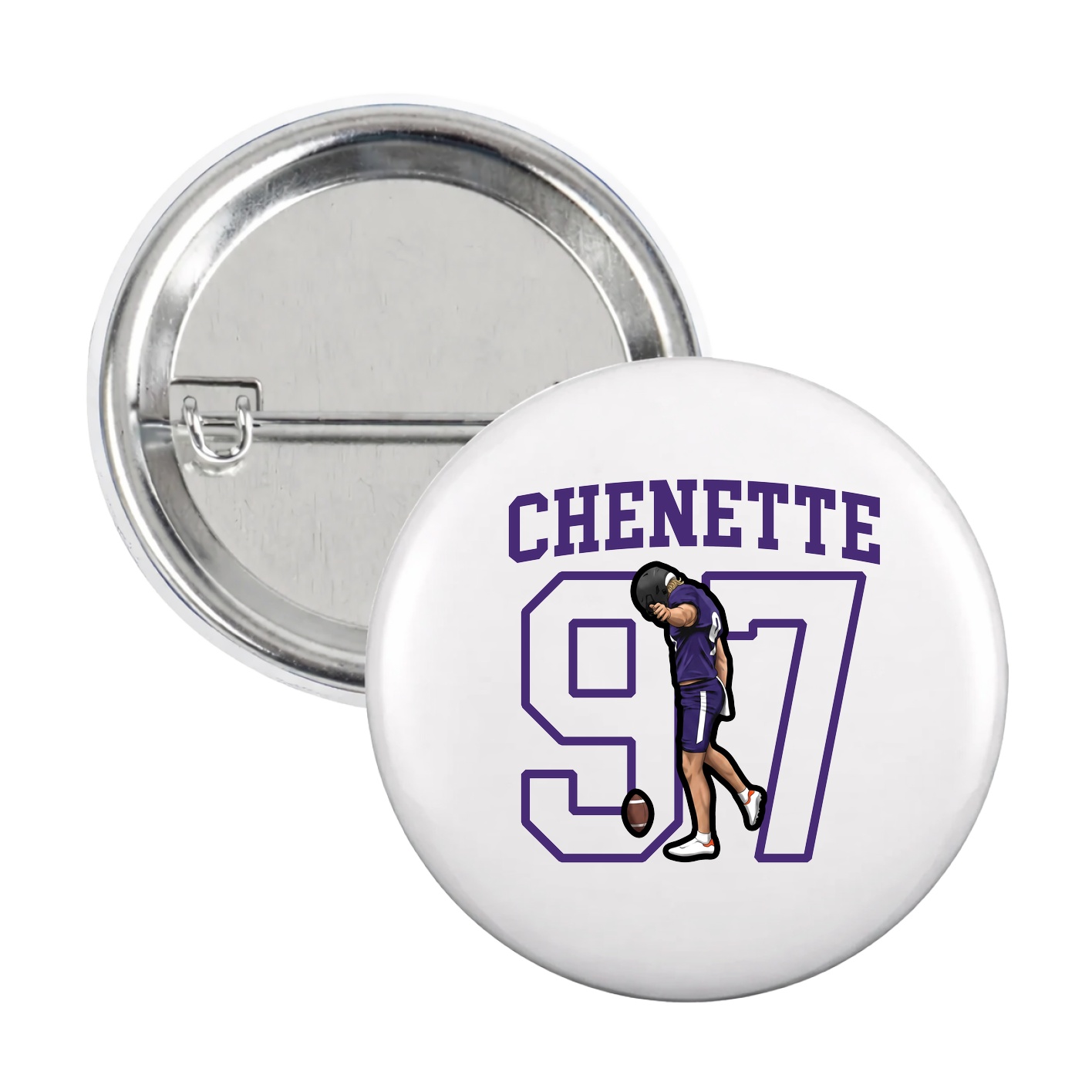 Game Day Button — Shirsey in White