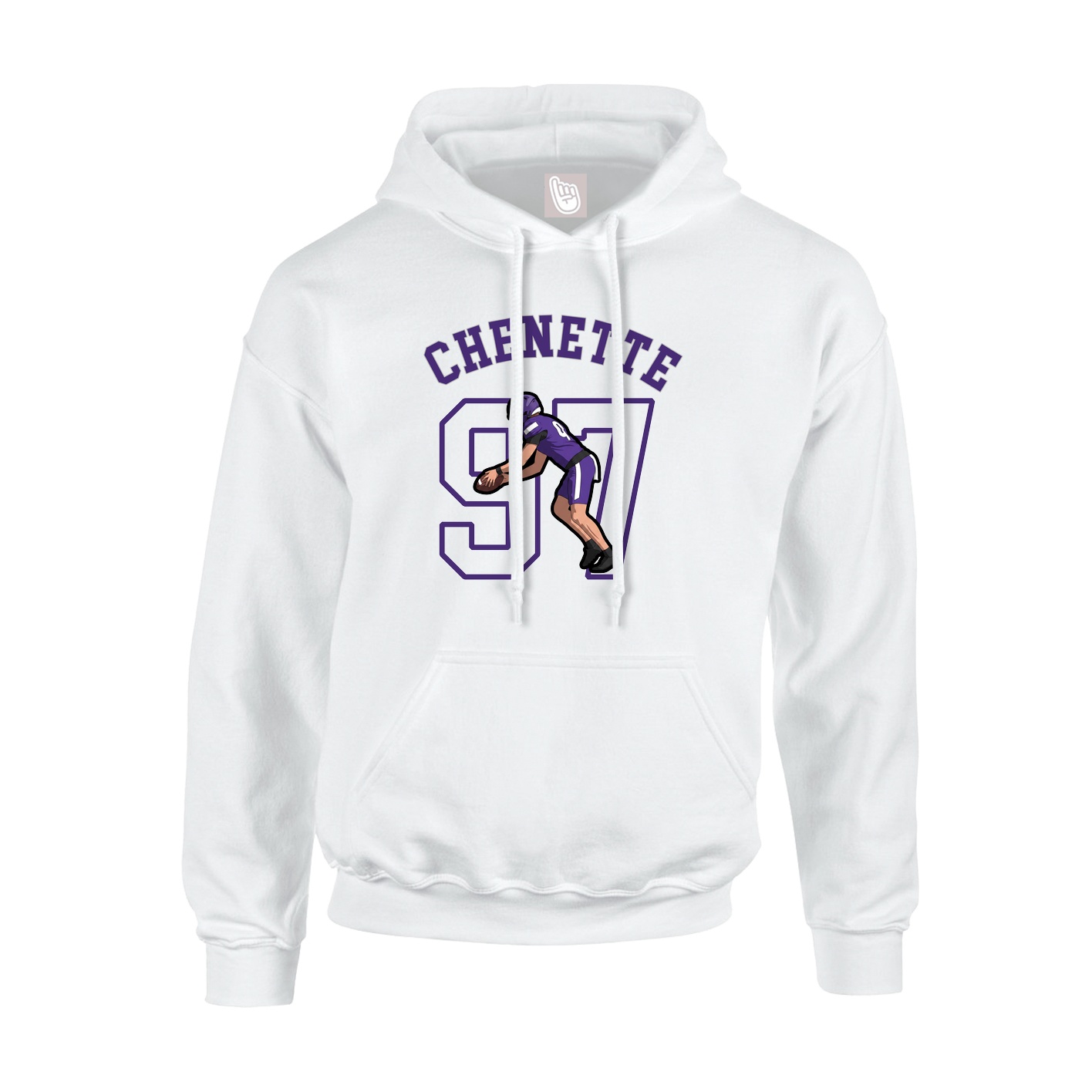 Youth Hoodie — Shirsey Arch in White