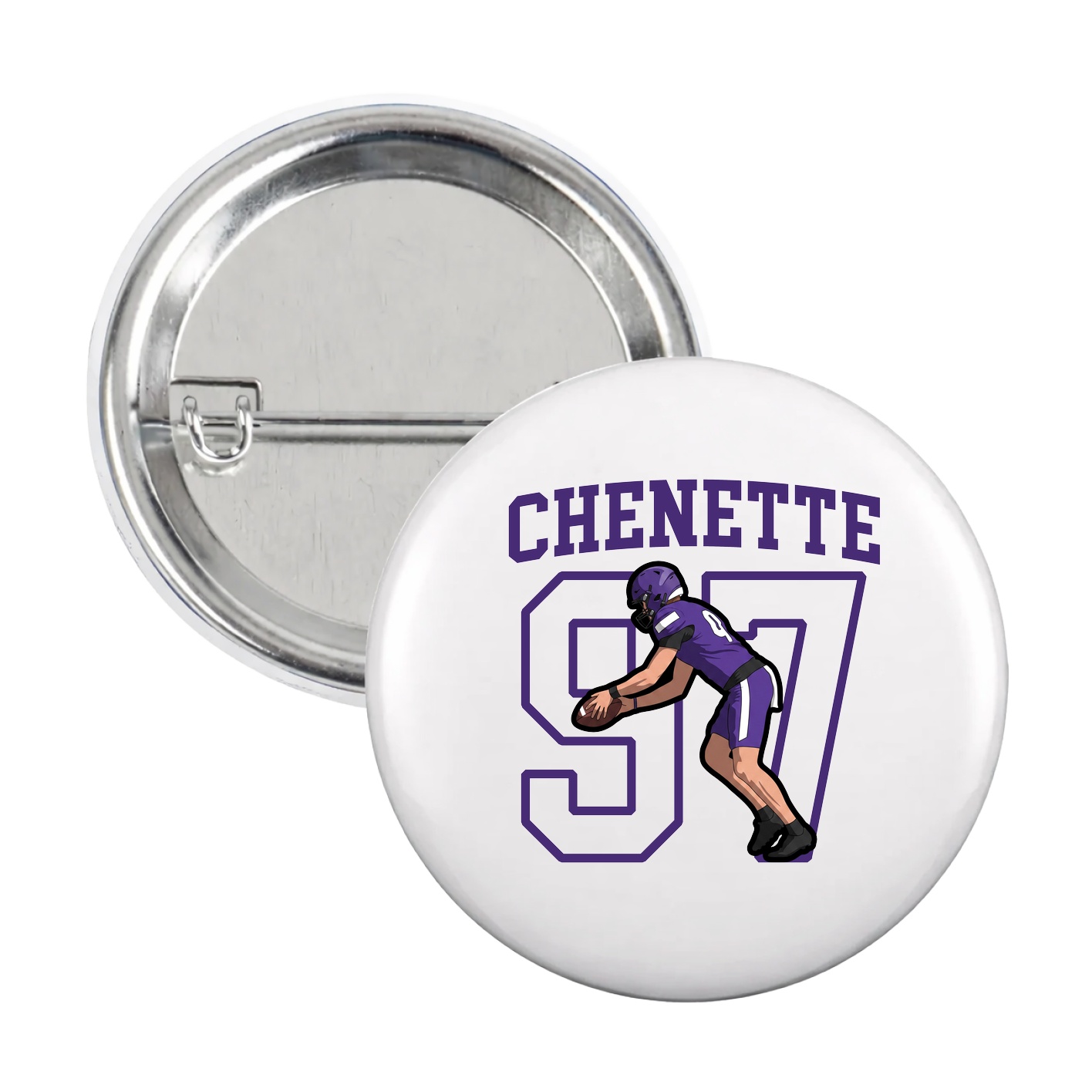 Game Day Button — Shirsey in White