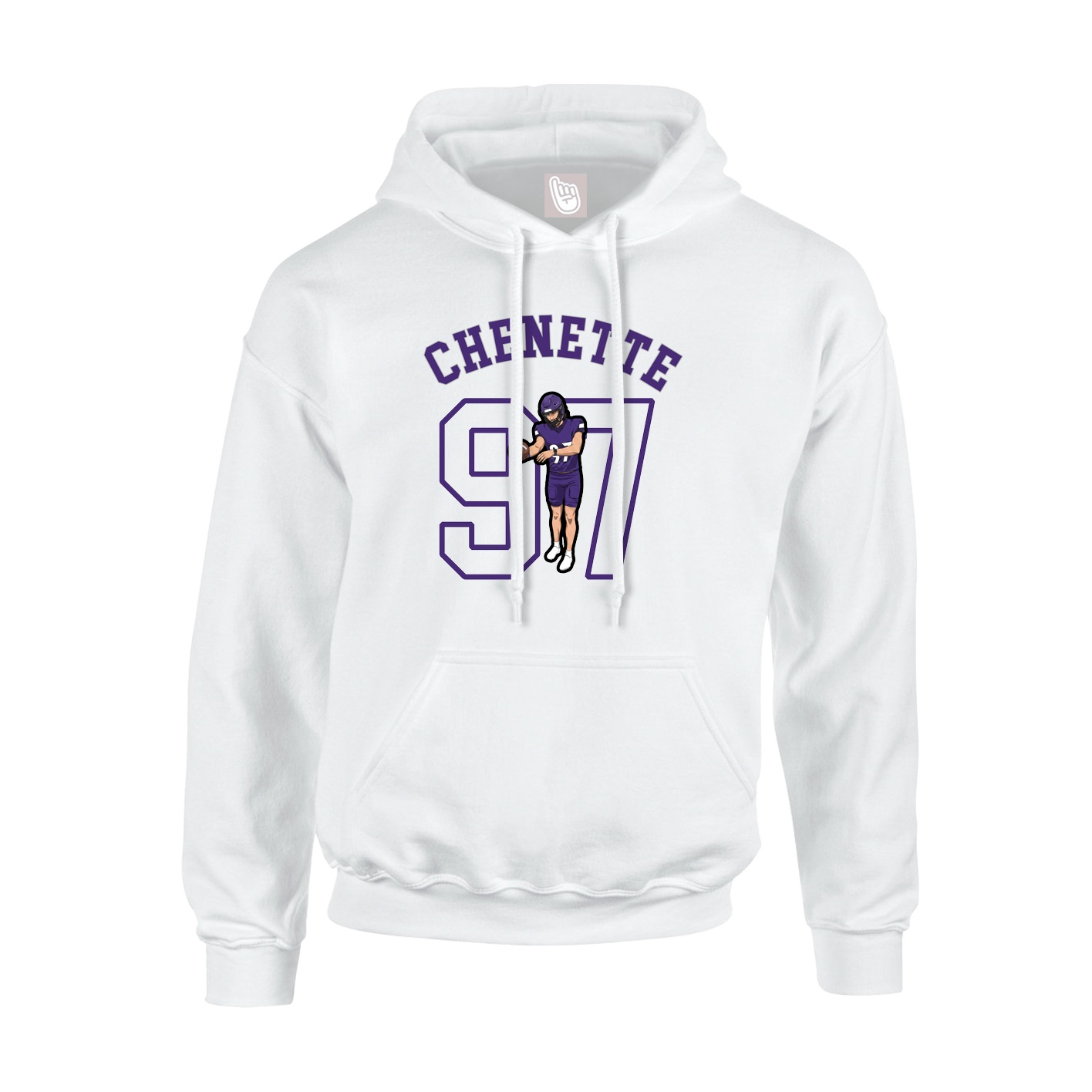 Youth Hoodie — Shirsey Arch in White