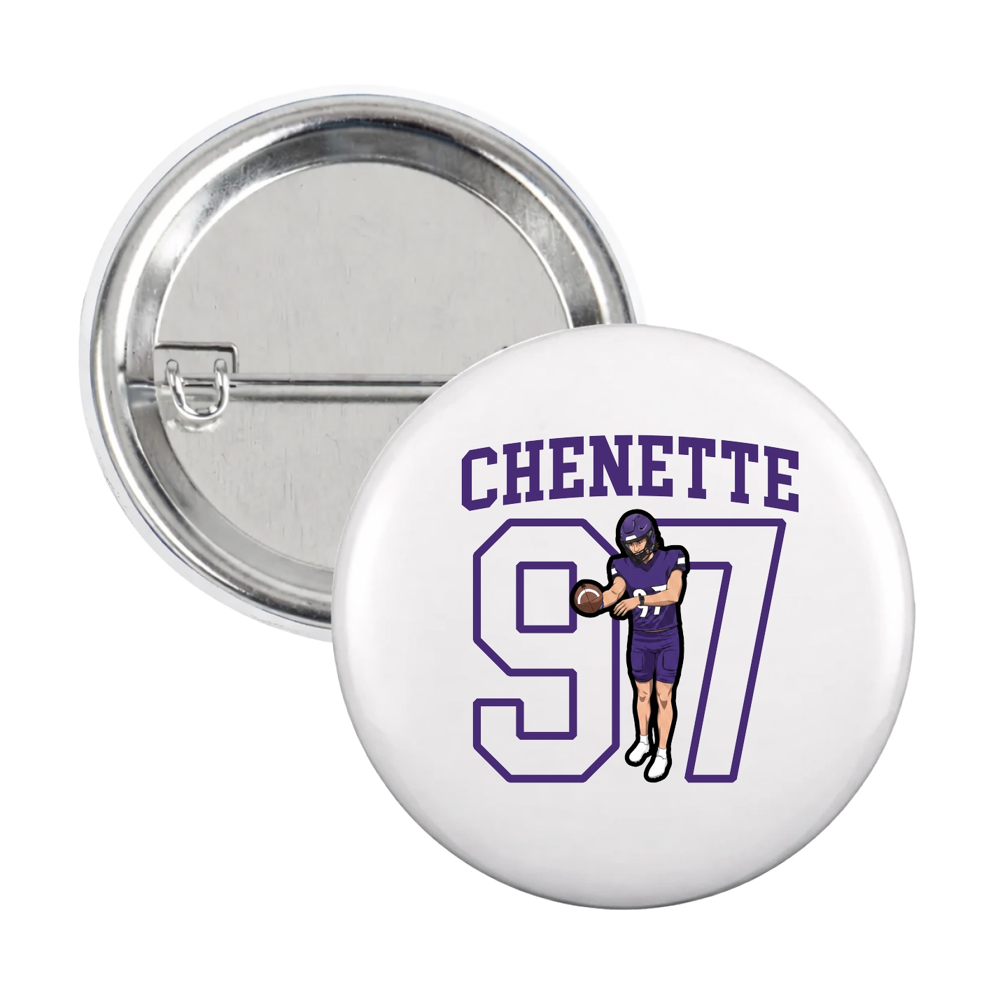 Game Day Button — Shirsey in White