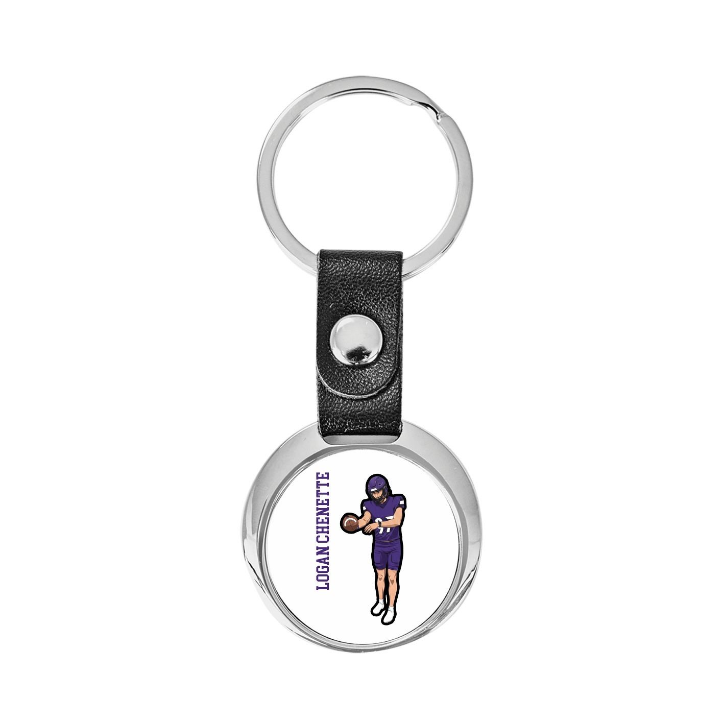 Key Chain — Name Vertical in Classic