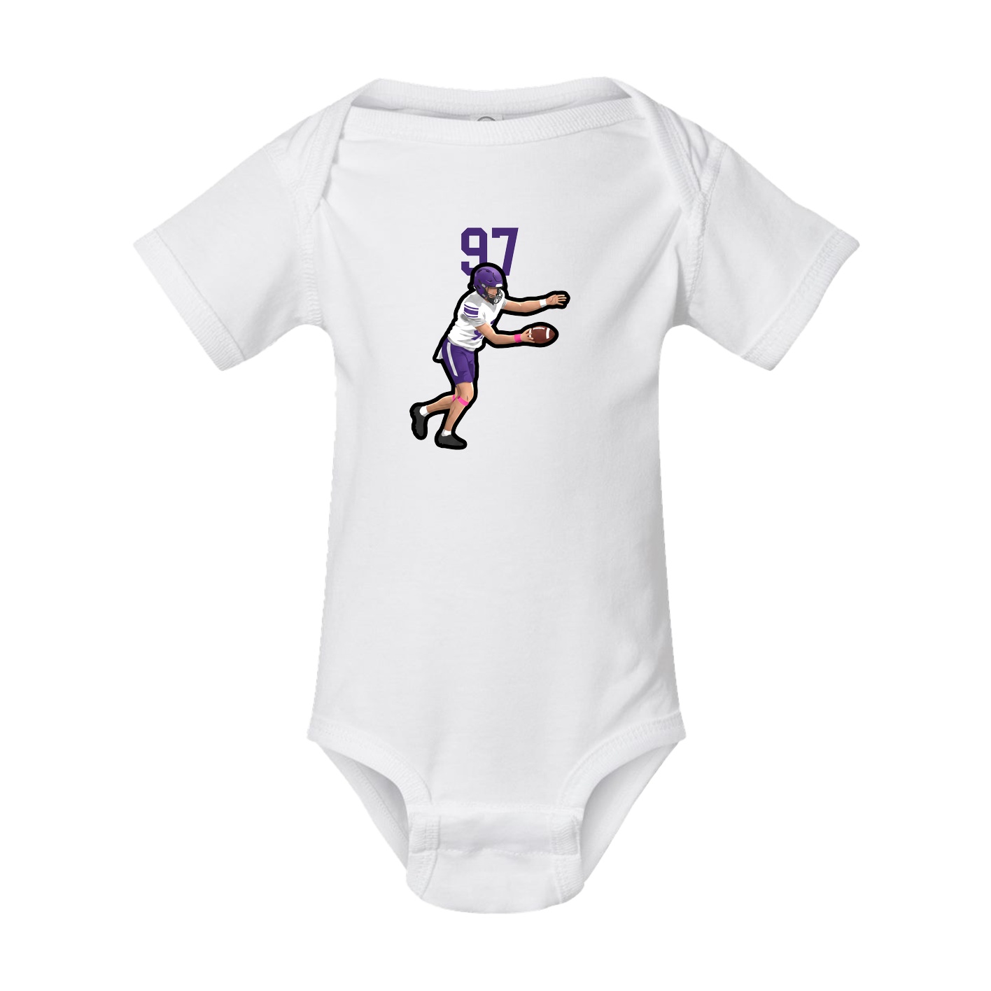 Baby Onesie — Number Top in White