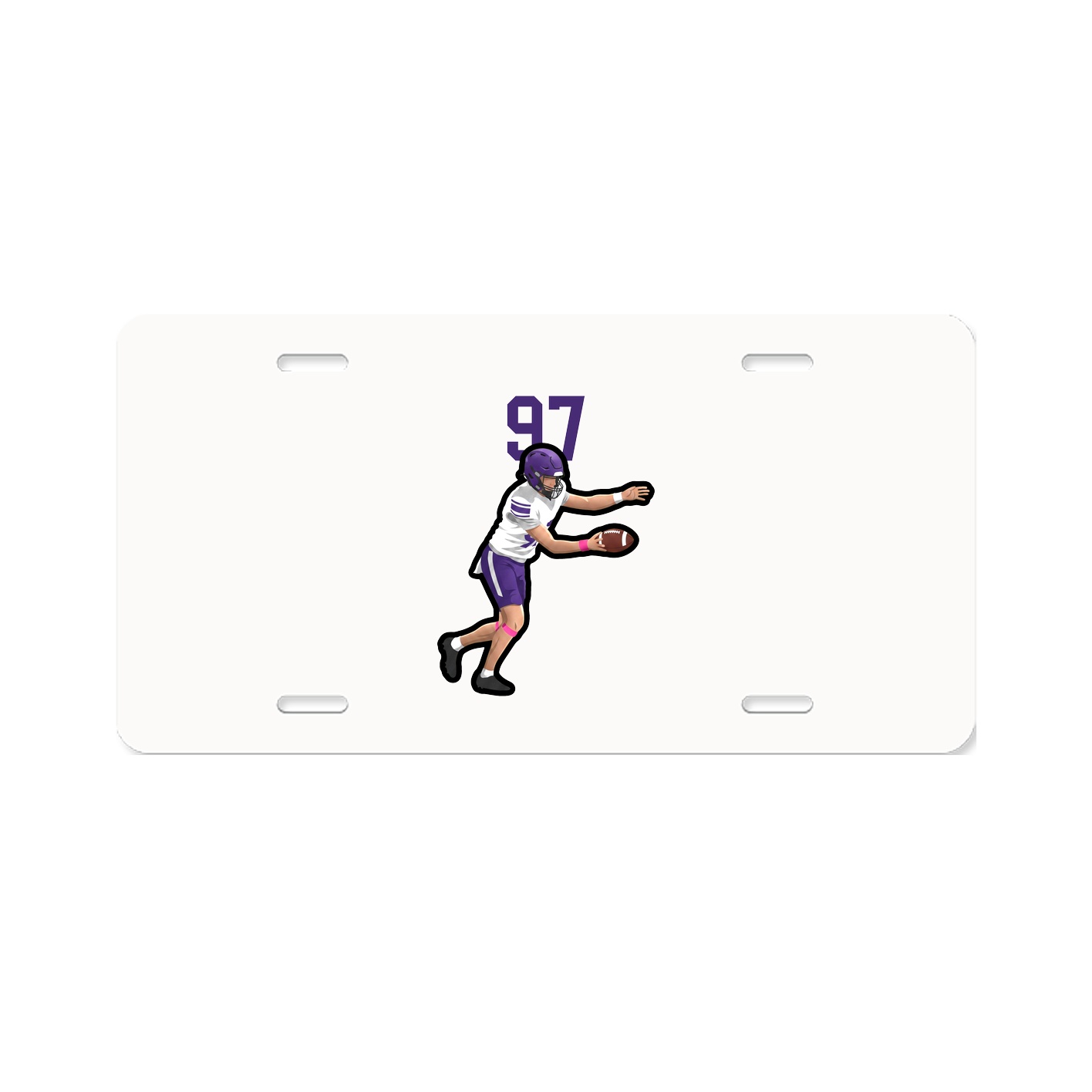 License Plate — Number Top in Classic