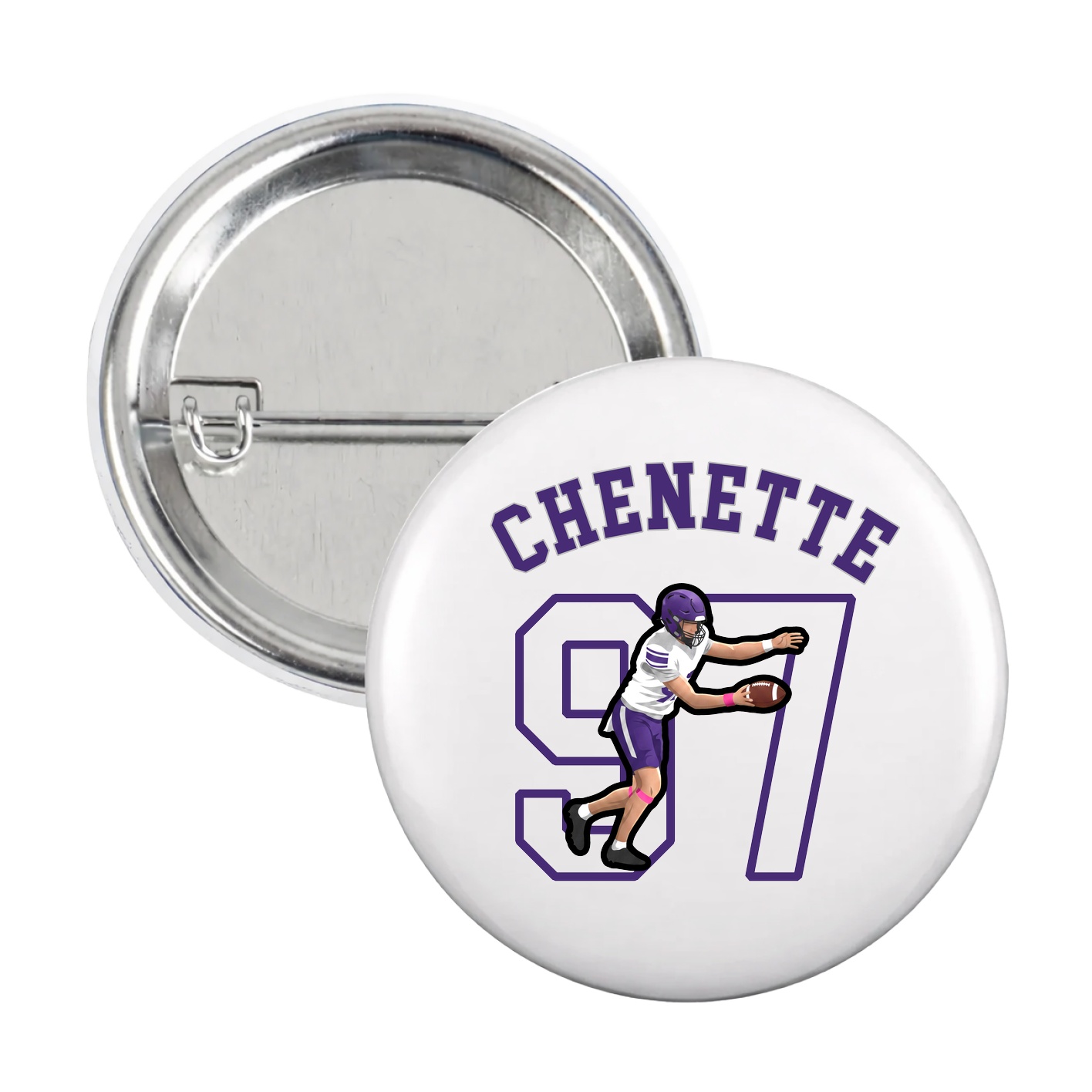 Game Day Button — Shirsey Arch in White