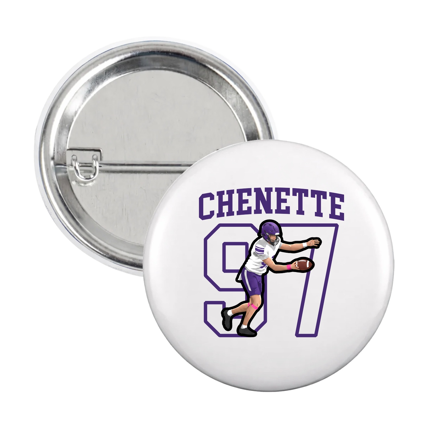 Game Day Button — Shirsey in White