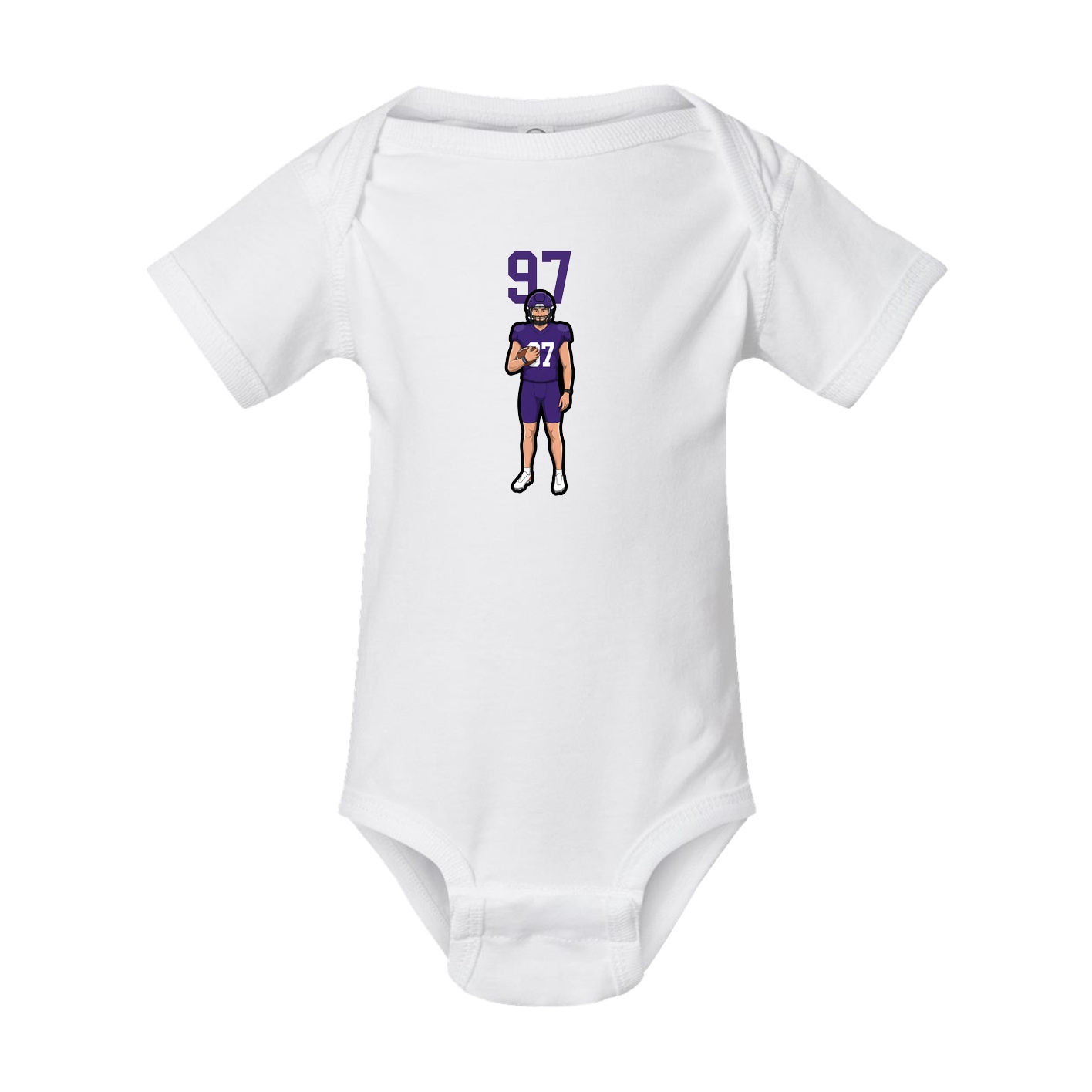Baby Onesie — Number Top in White