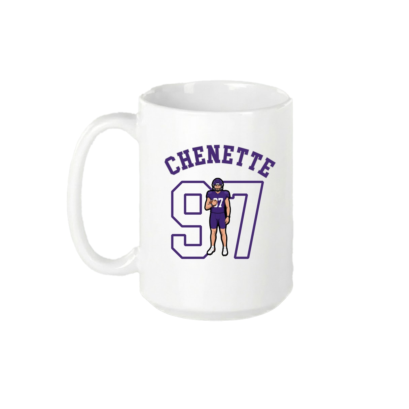 15oz Coffee Mug — Shirsey Arch in White