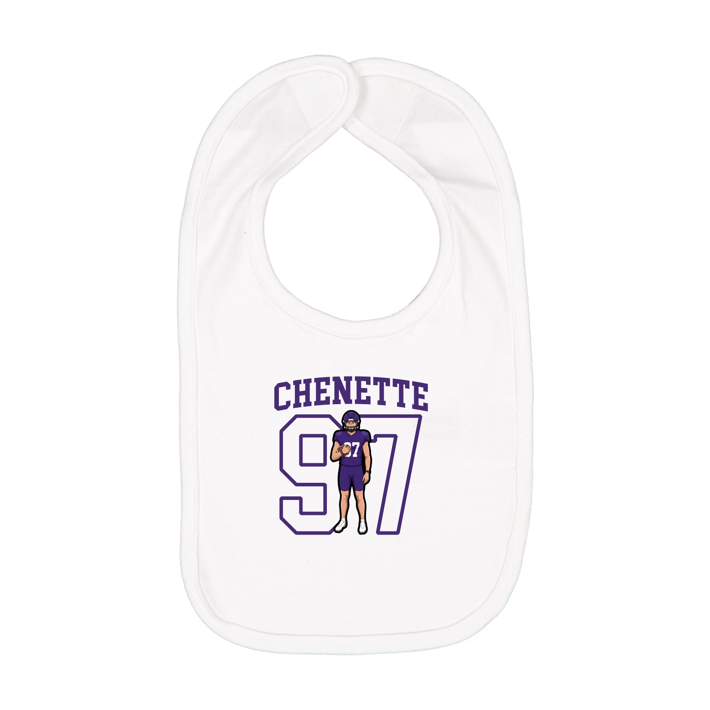 Infant Bib — Shirsey in White