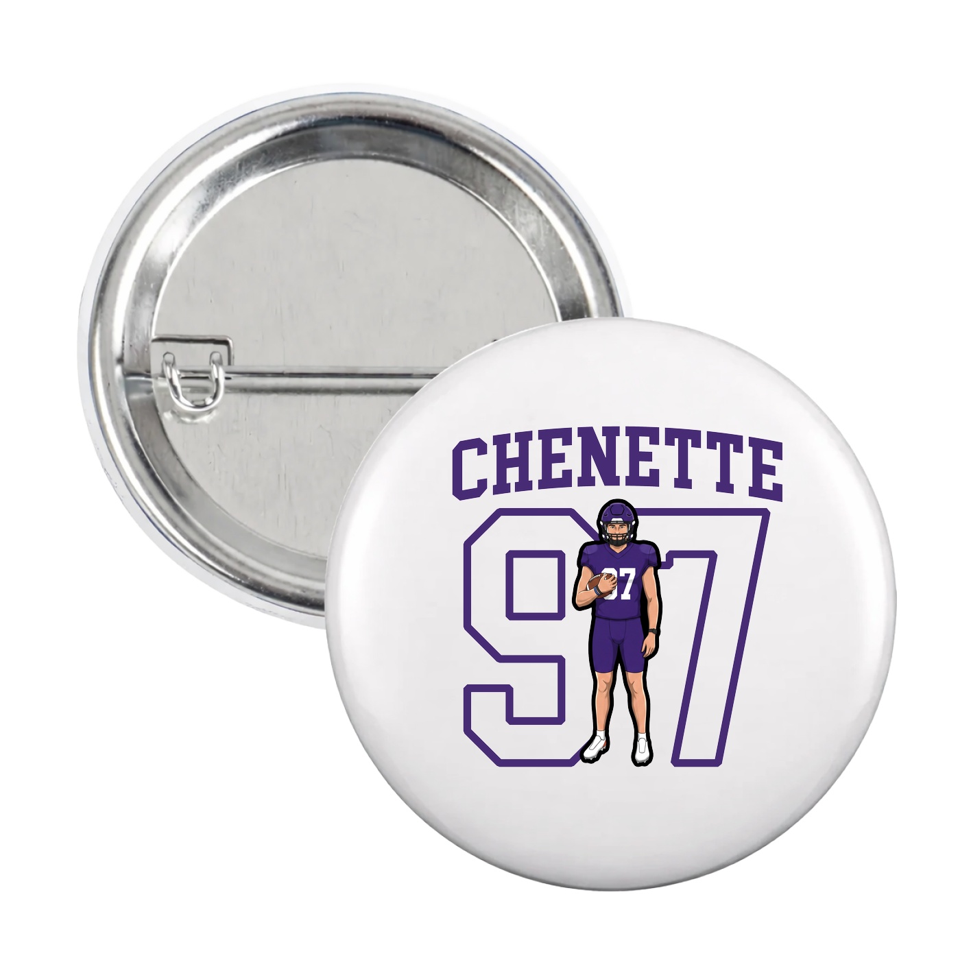 Game Day Button — Shirsey in White