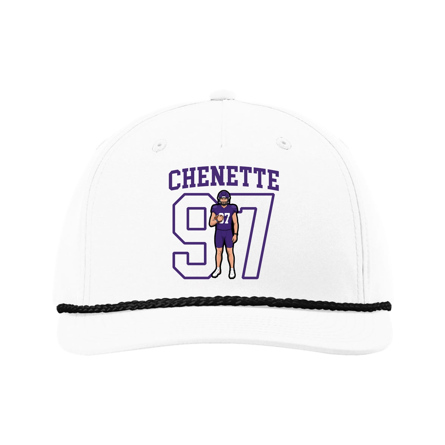 Five-Panel Classic Rope Cap — Shirsey in White