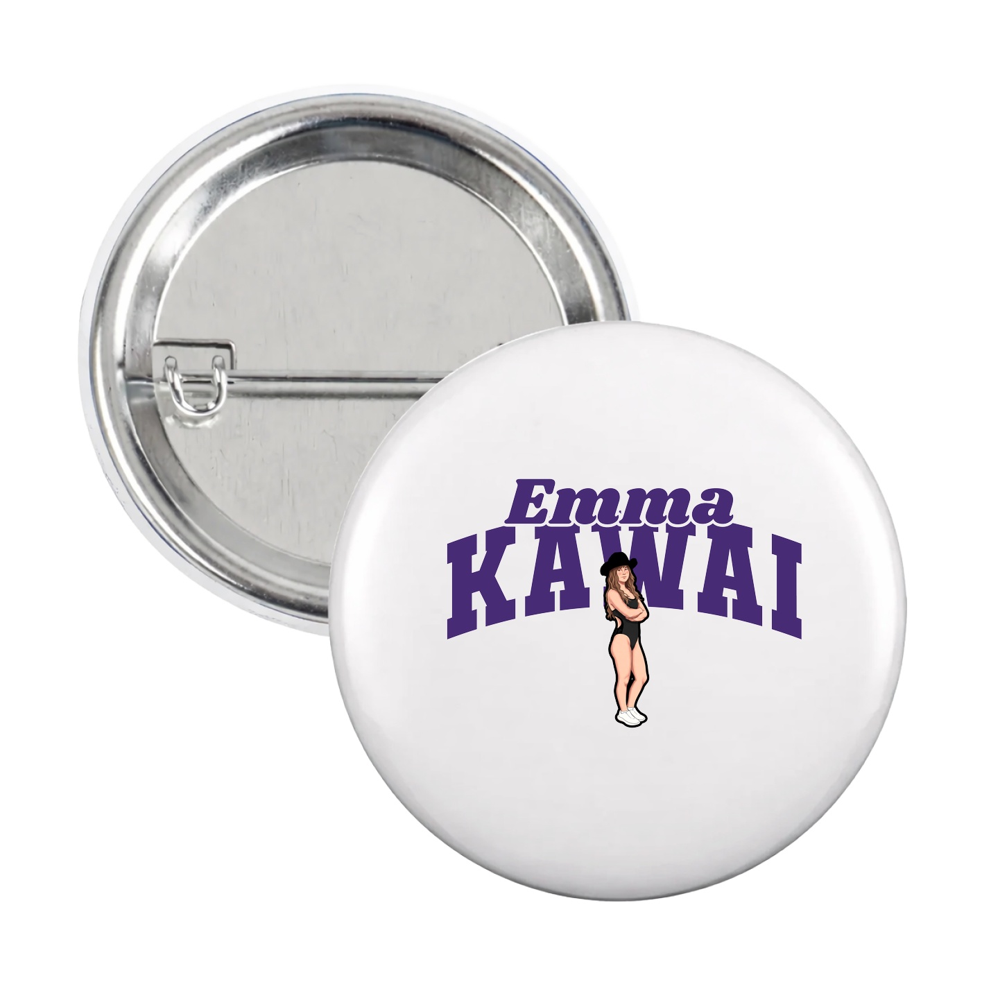 Game Day Button — Signature Arch in White