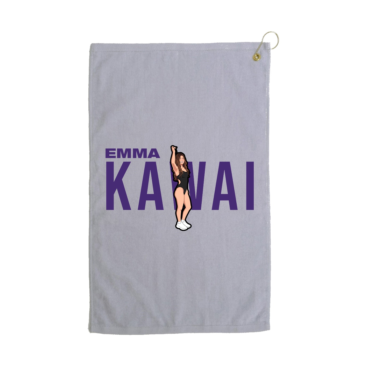 Golf Towel — Player Name in Grey