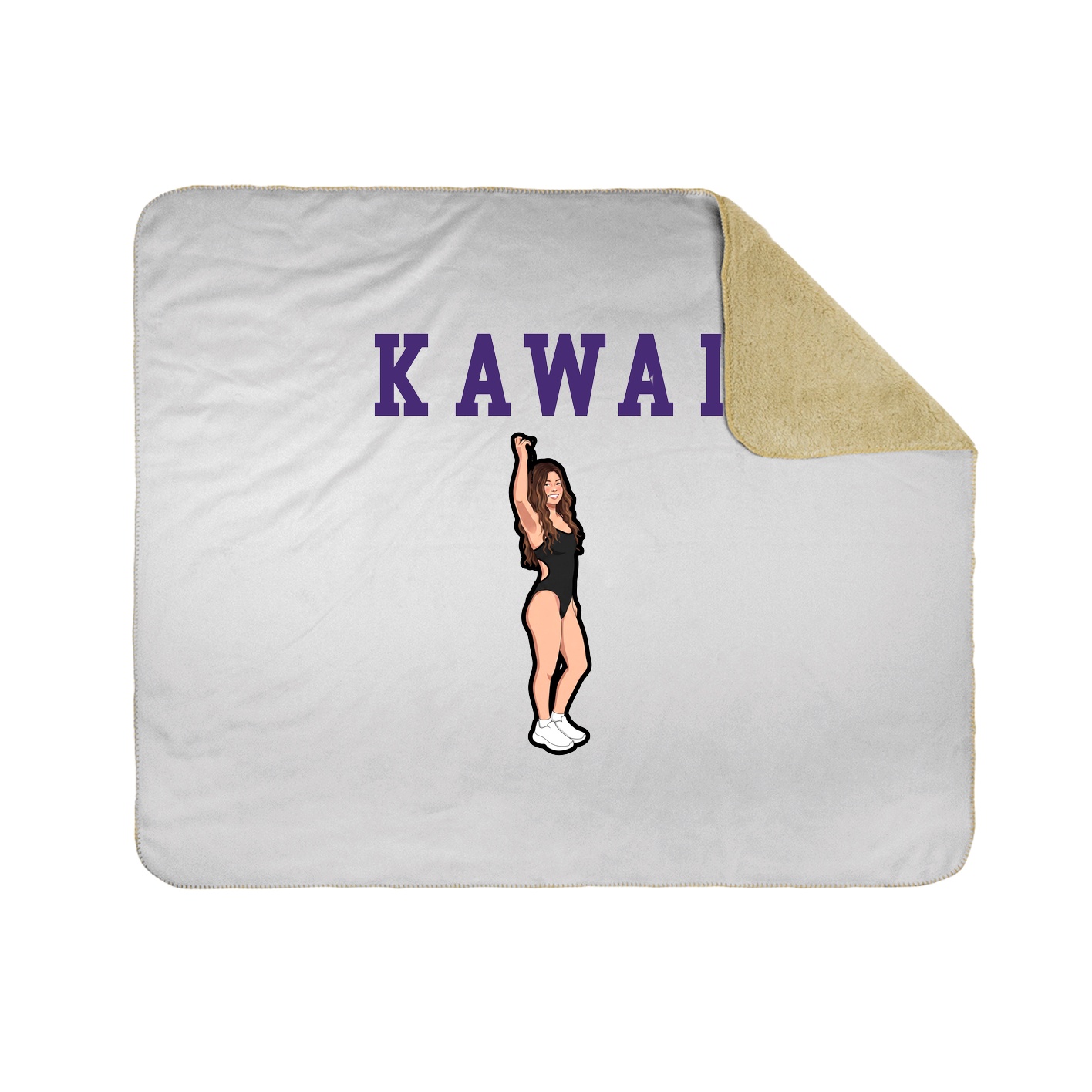 Throw Blanket — Shirsey in White