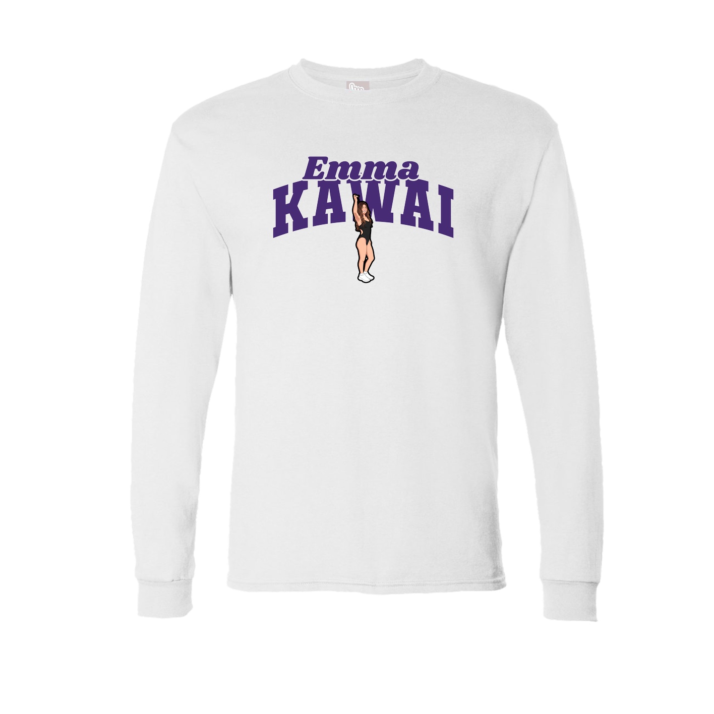 Long Sleeve Tee — Signature Arch in White