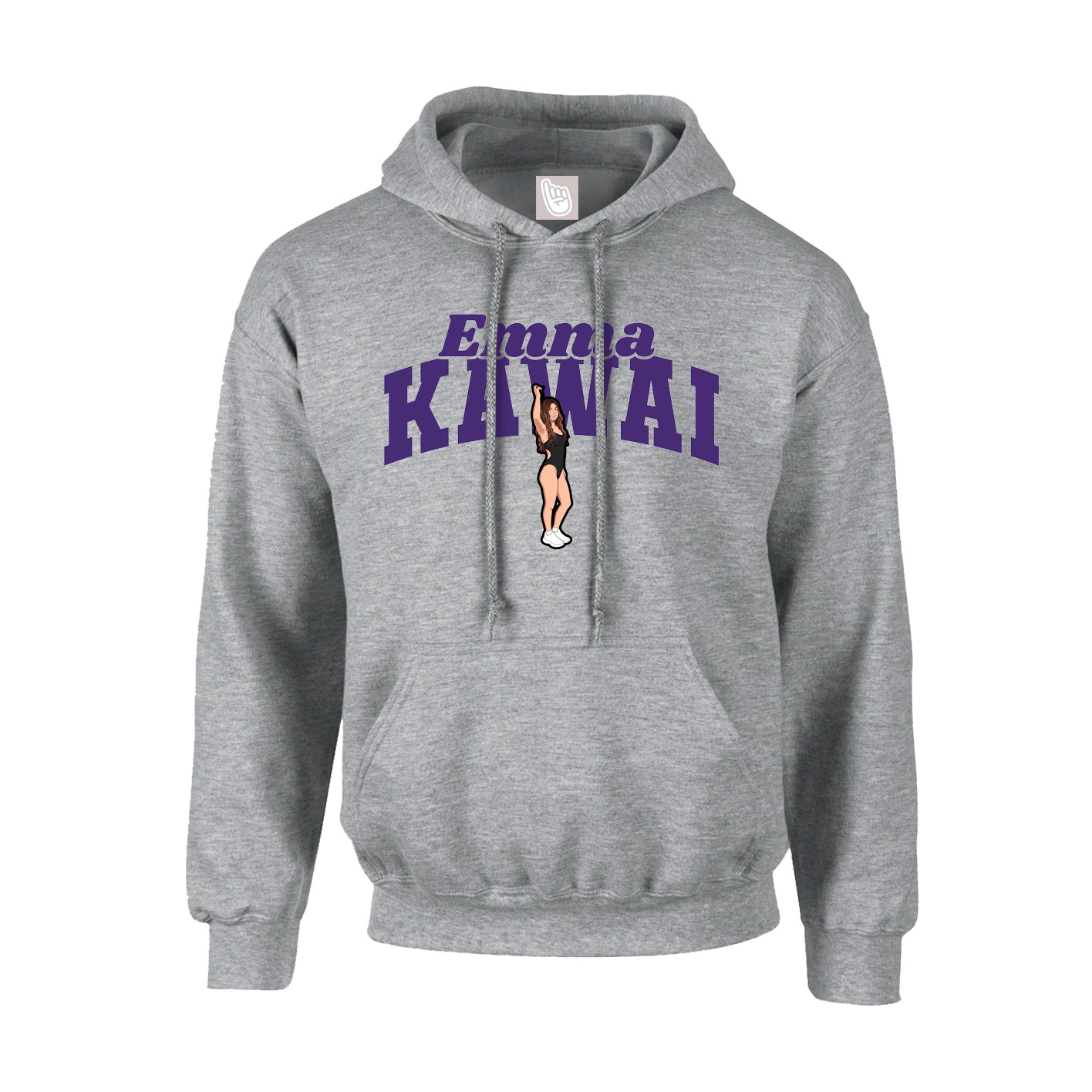Hoodie — Signature Arch in Grey