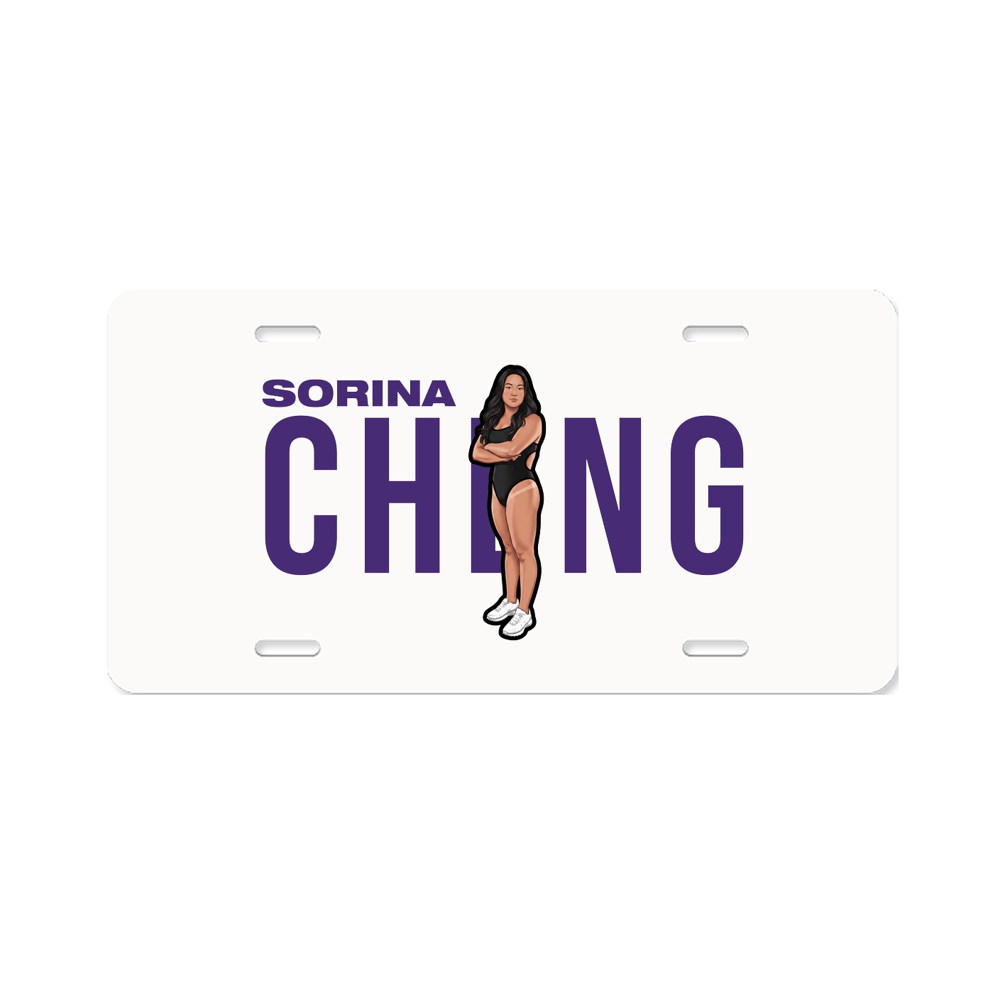 License Plate — Player Name in Classic