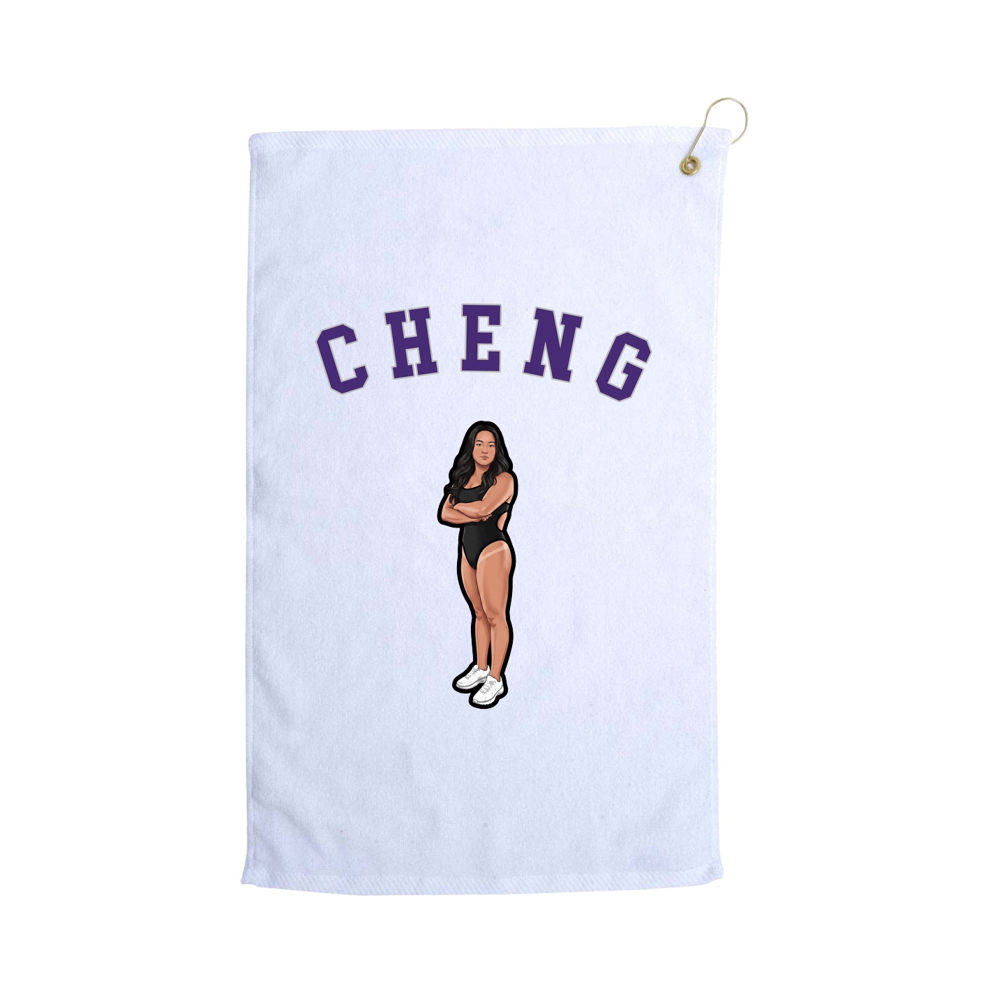 Golf Towel — Shirsey Arch in White