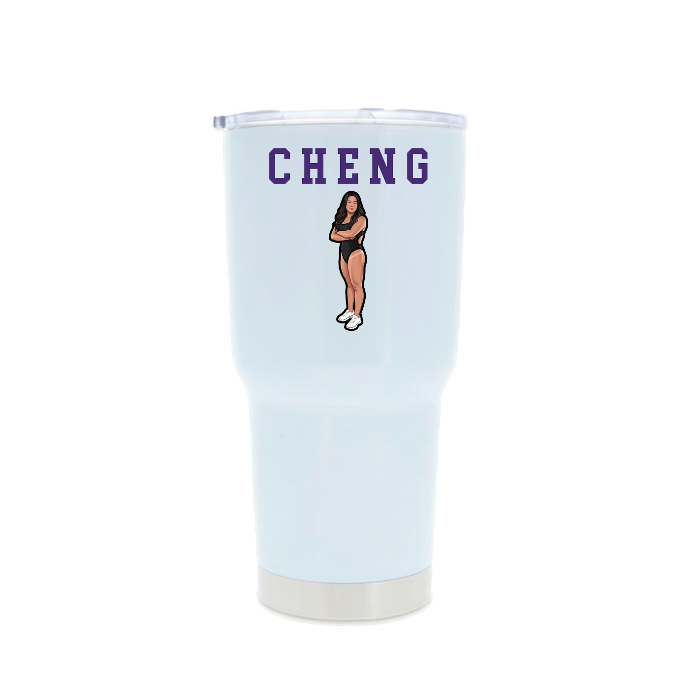 30oz Stainless Steel Tumbler — Shirsey in White
