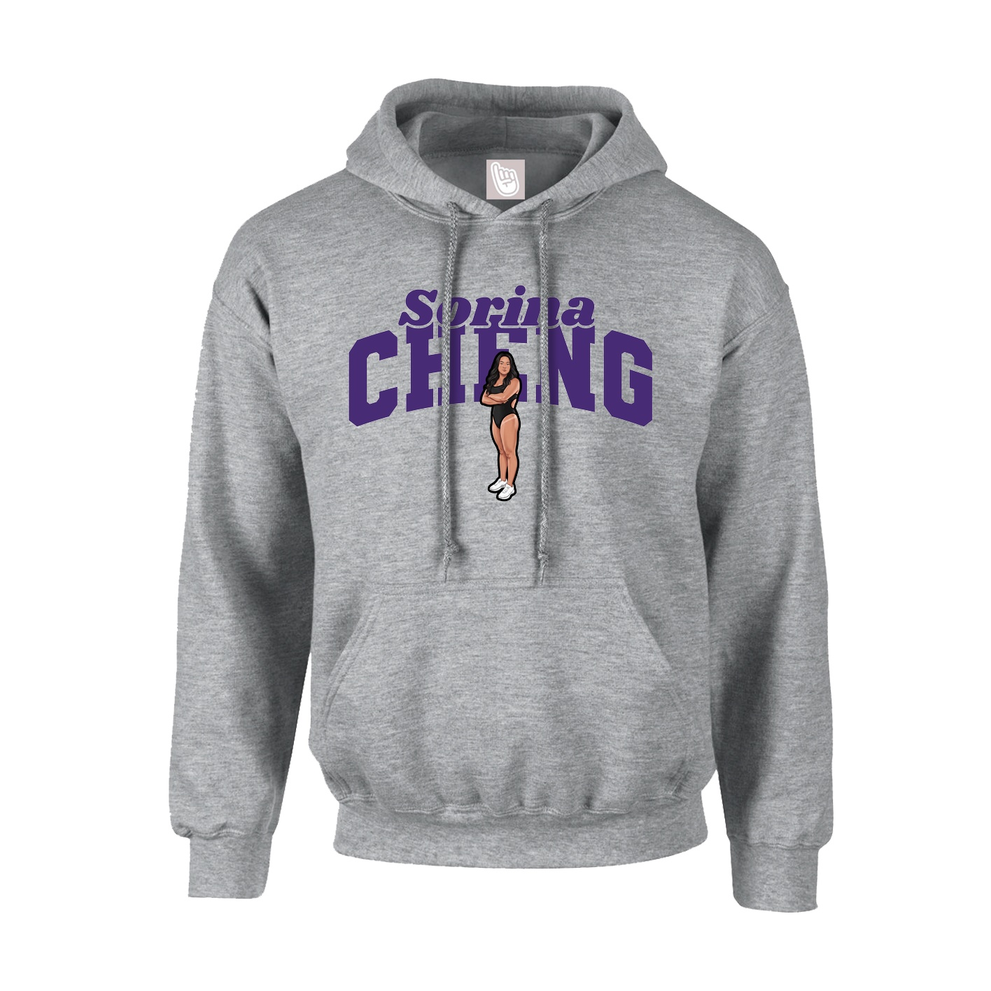 Youth Hoodie — Signature Arch in Grey