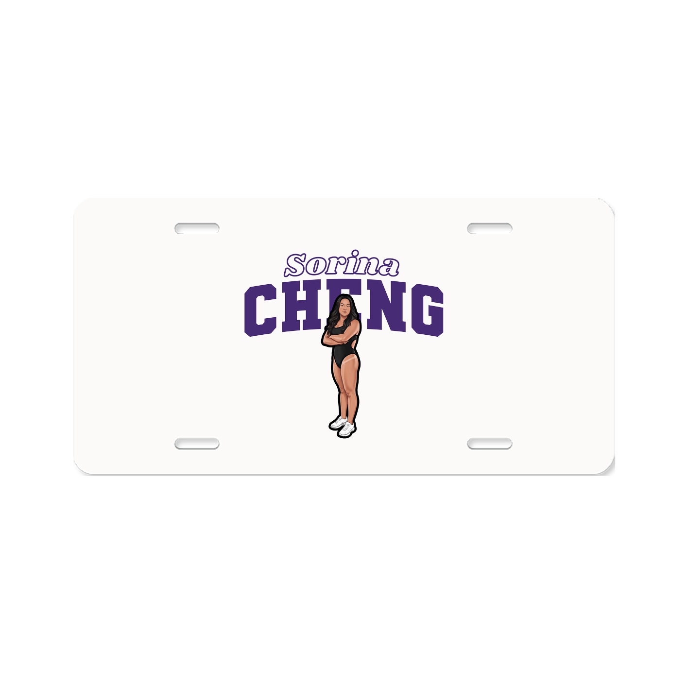 License Plate — Name Arch in Classic