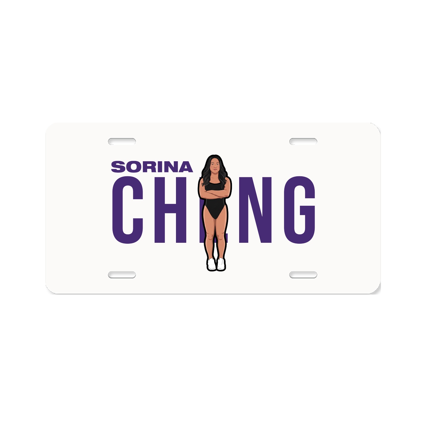 License Plate — Player Name in Classic