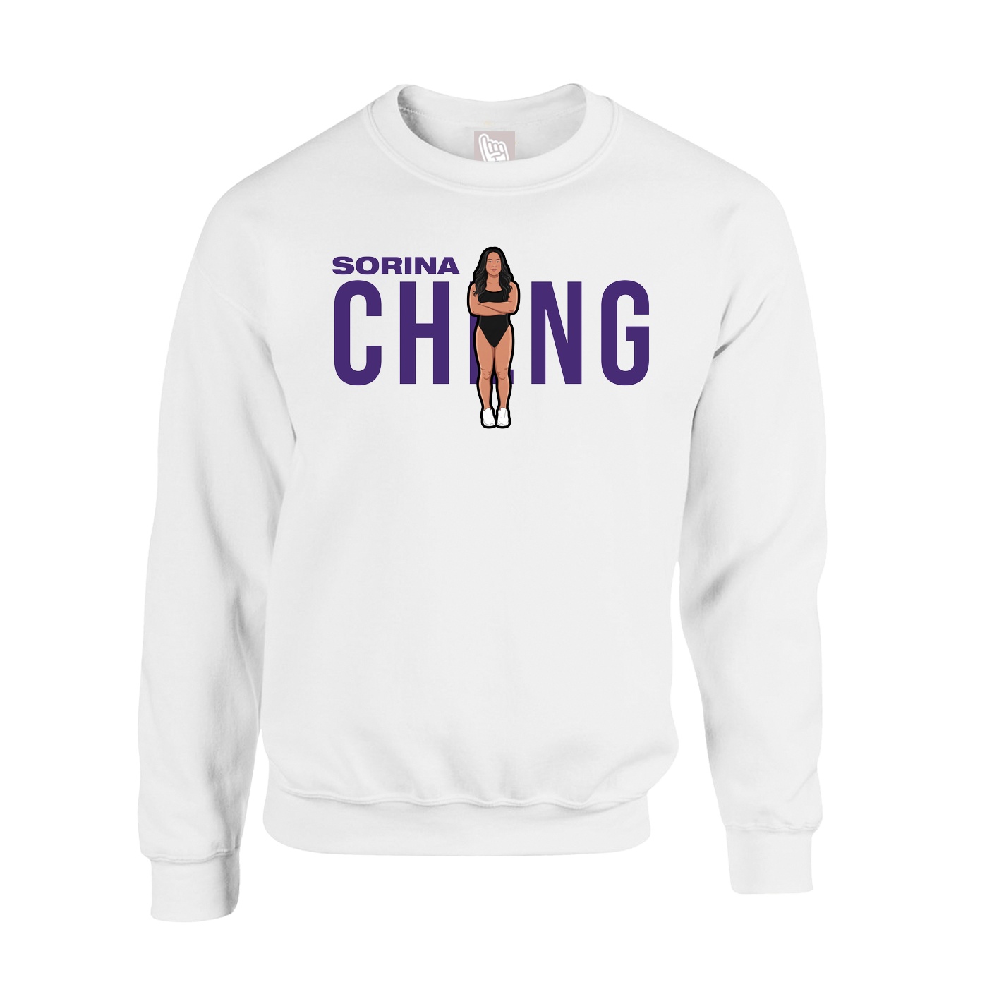 Fleece Crew — Player Name in White