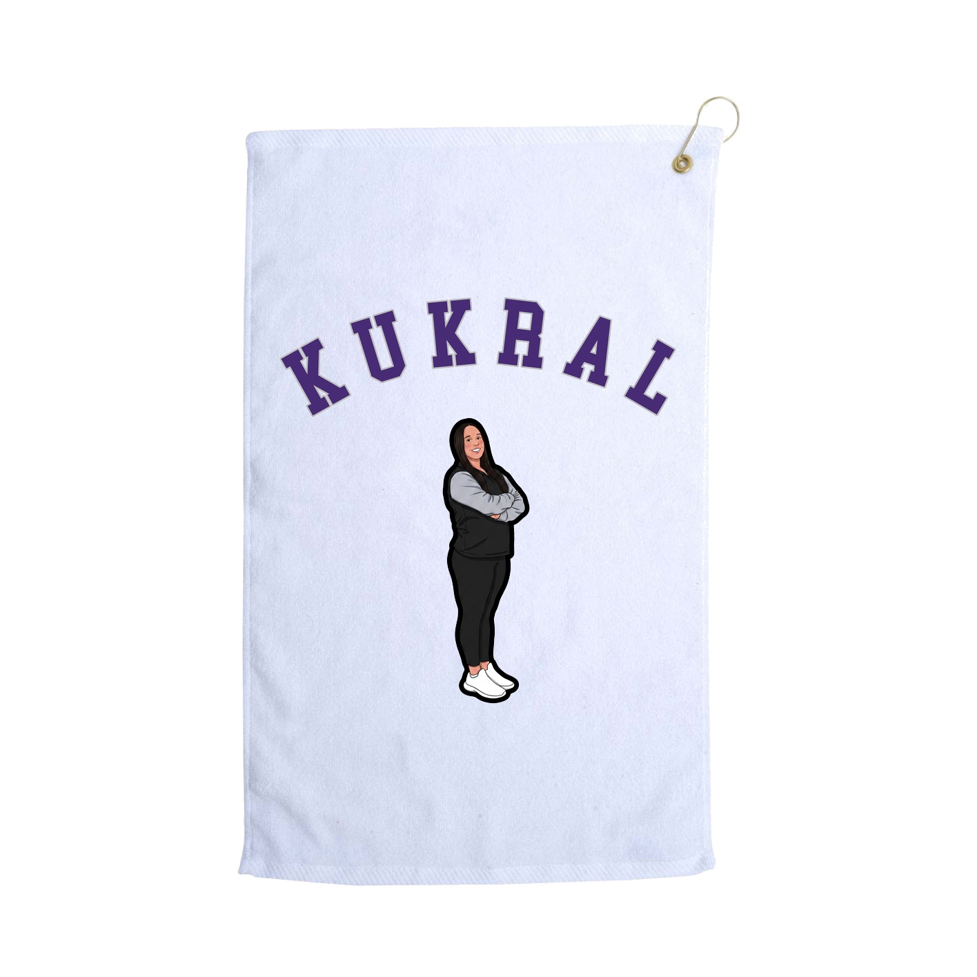 Golf Towel — Shirsey Arch in White