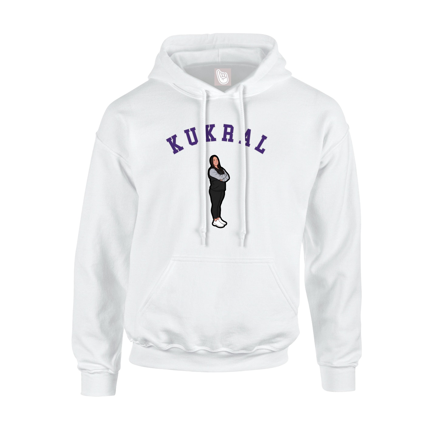 Youth Hoodie — Shirsey Arch in White