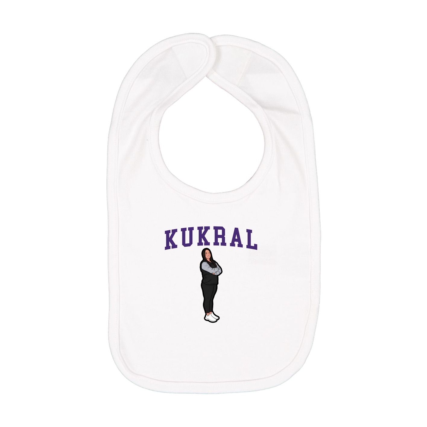 Infant Bib — Shirsey in White