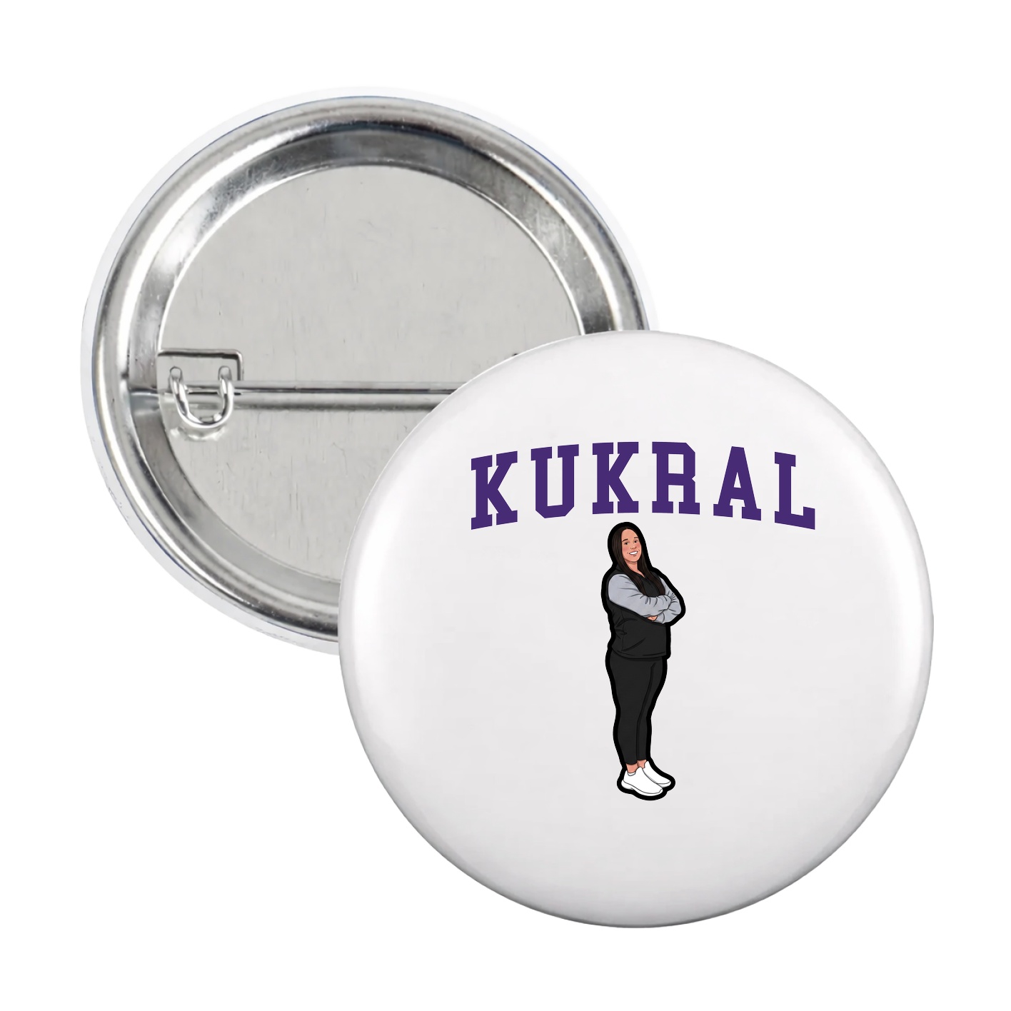 Game Day Button — Shirsey in White