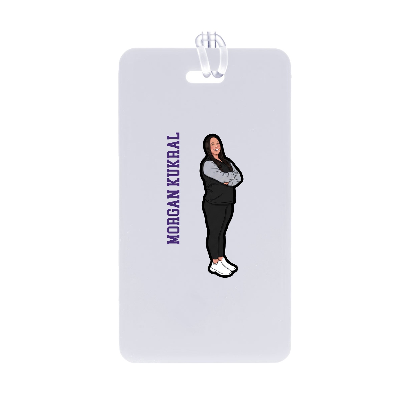 Bag Tag — Name Vertical in Classic