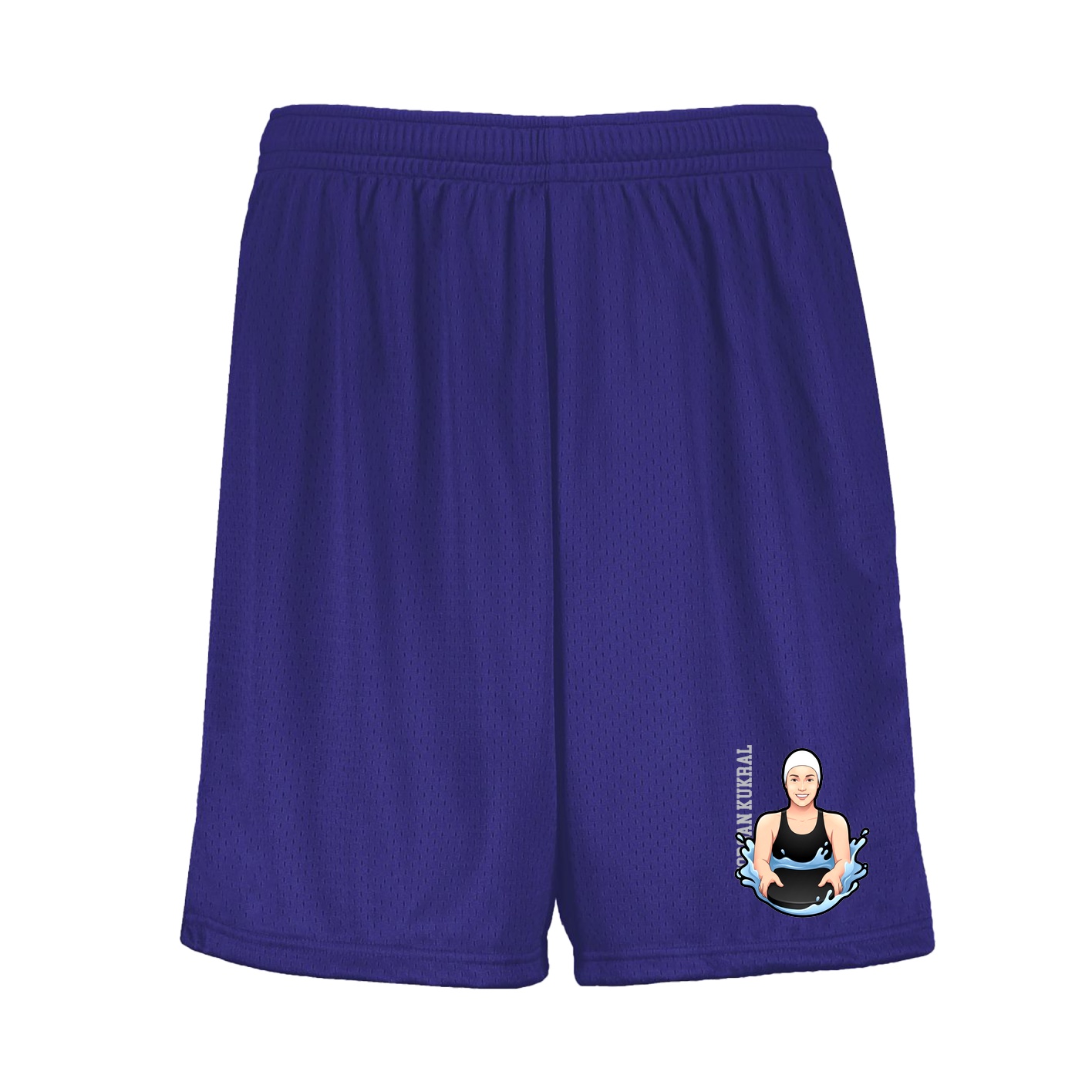 Shorts — Name Vertical in Purple