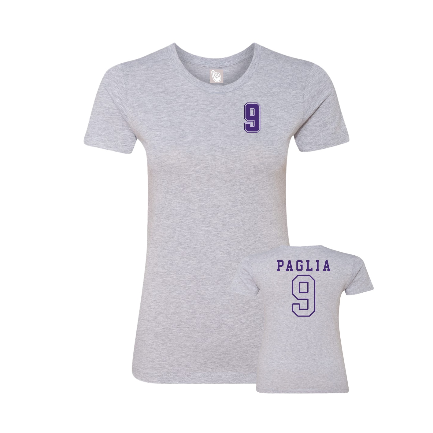 Womens Tee — Chest Back in Grey