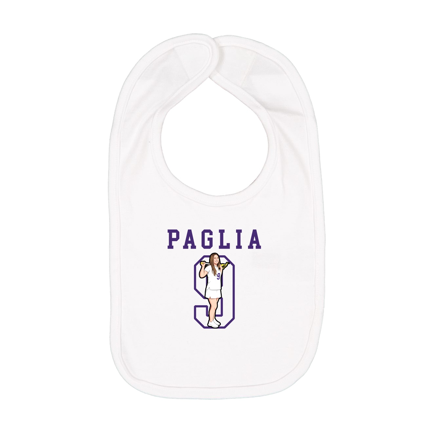 Infant Bib — Shirsey in White