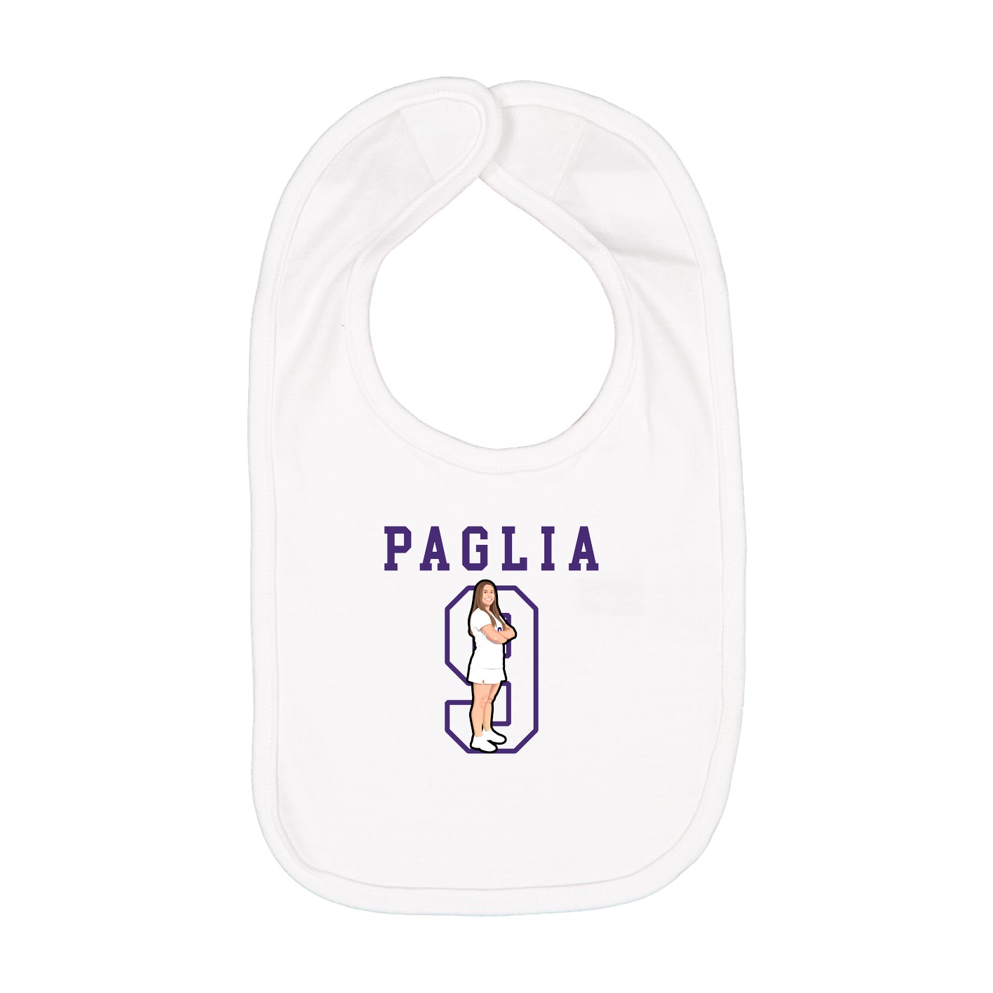 Infant Bib — Shirsey in White