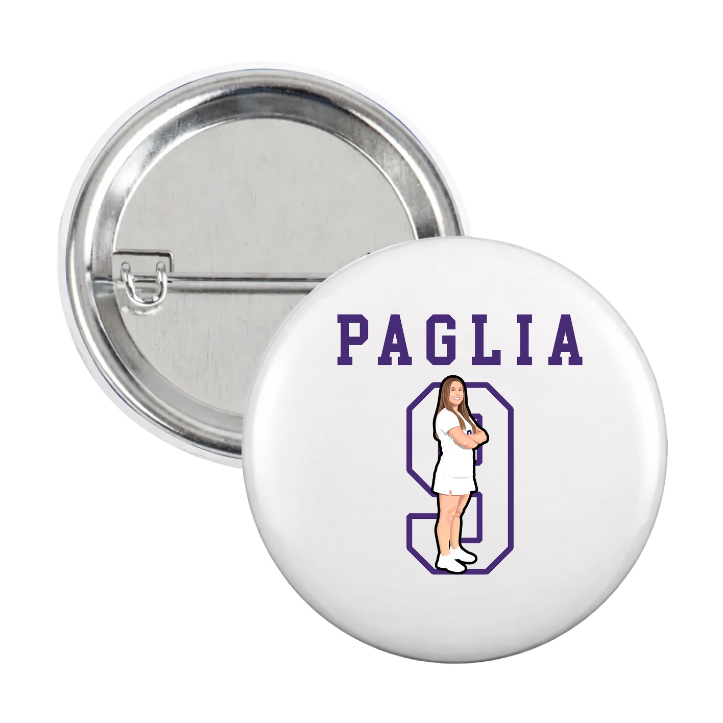 Game Day Button — Shirsey in White