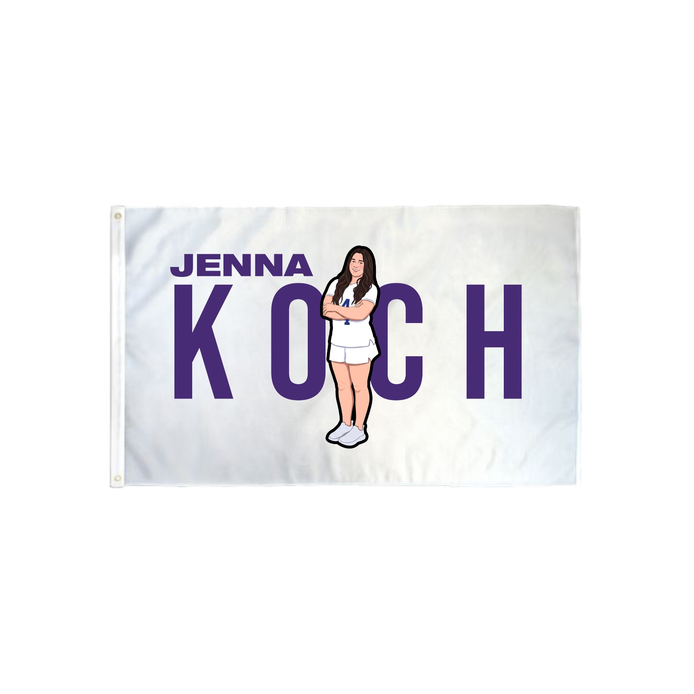 3x5 Flag — Player Name in Classic