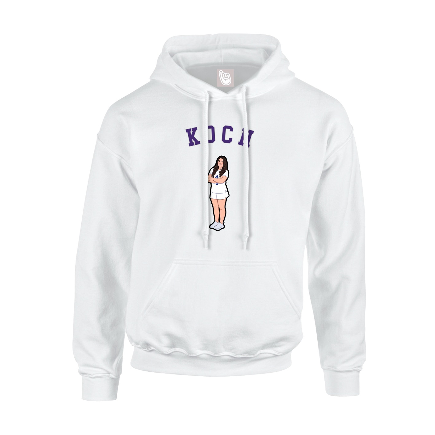 Hoodie — Shirsey Arch in White