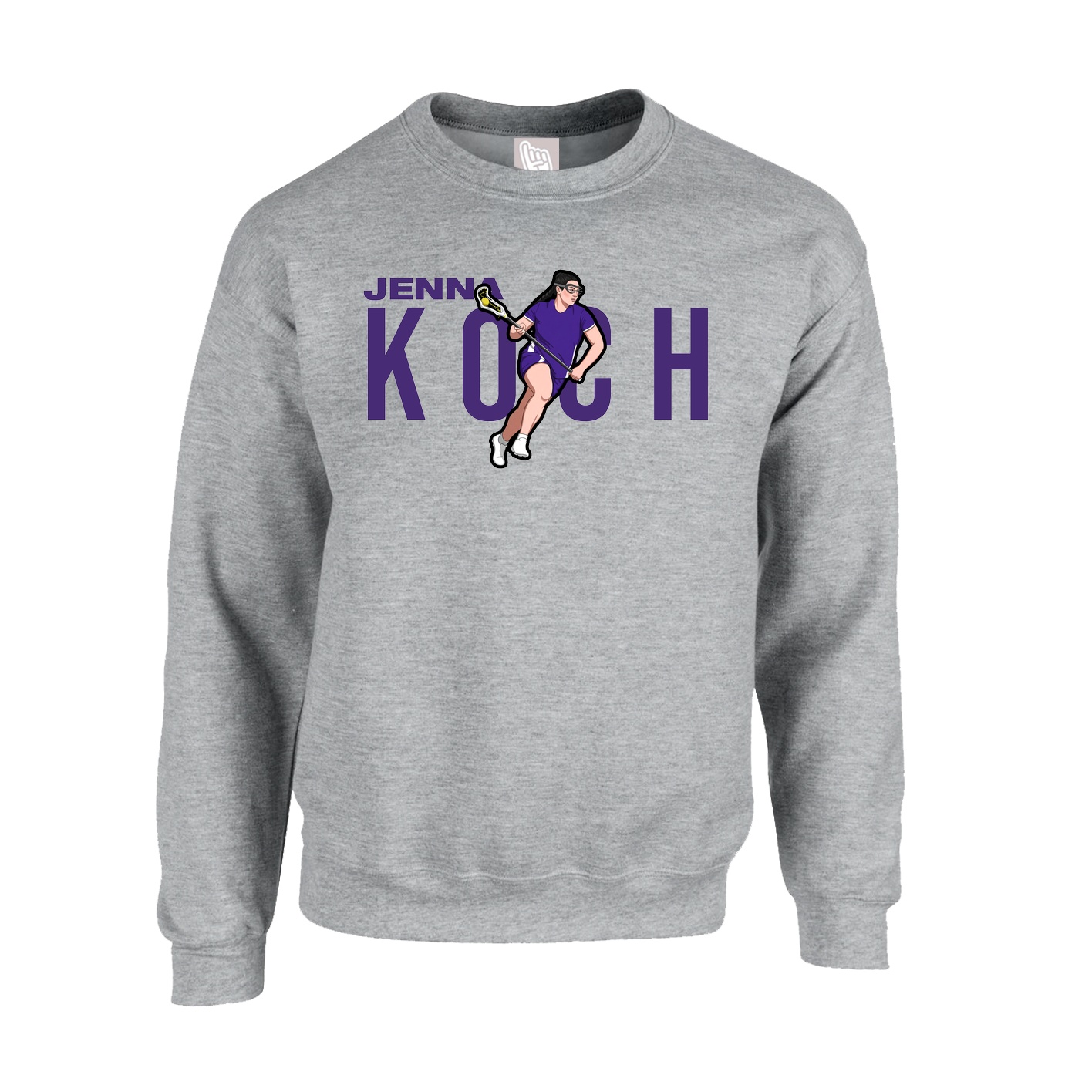 Fleece Crew — Player Name in Grey