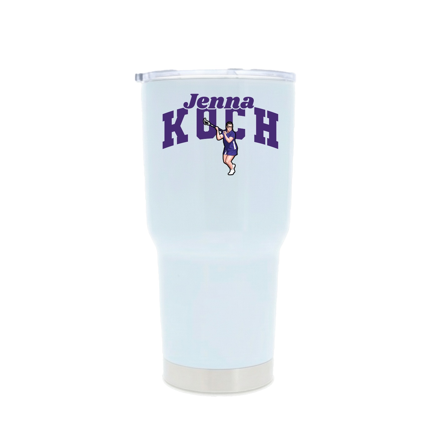30oz Stainless Steel Tumbler — Signature Arch in White